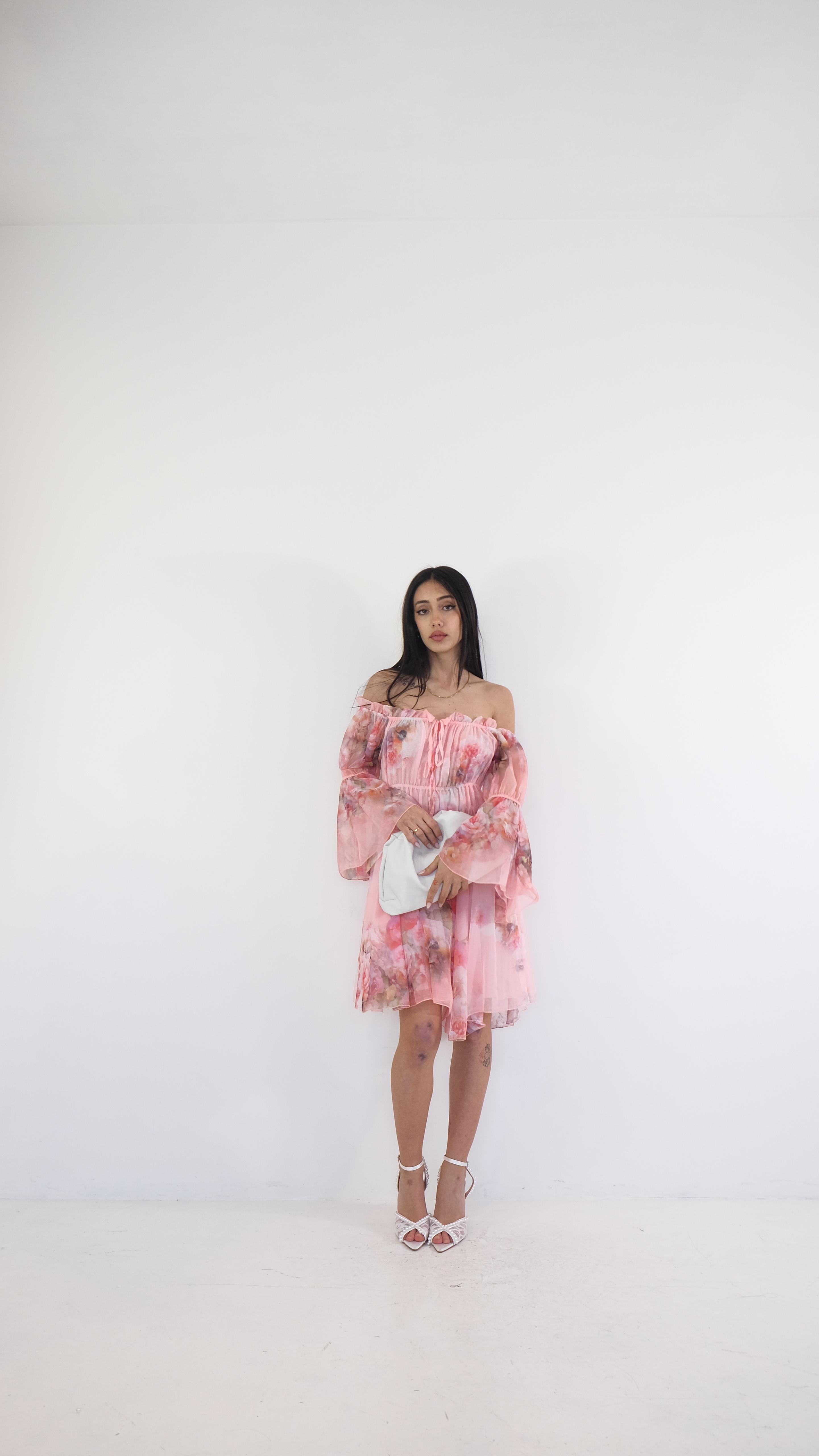 ABITO SCOLLO A BARCHETTA TRE COLORI 4283 NEW