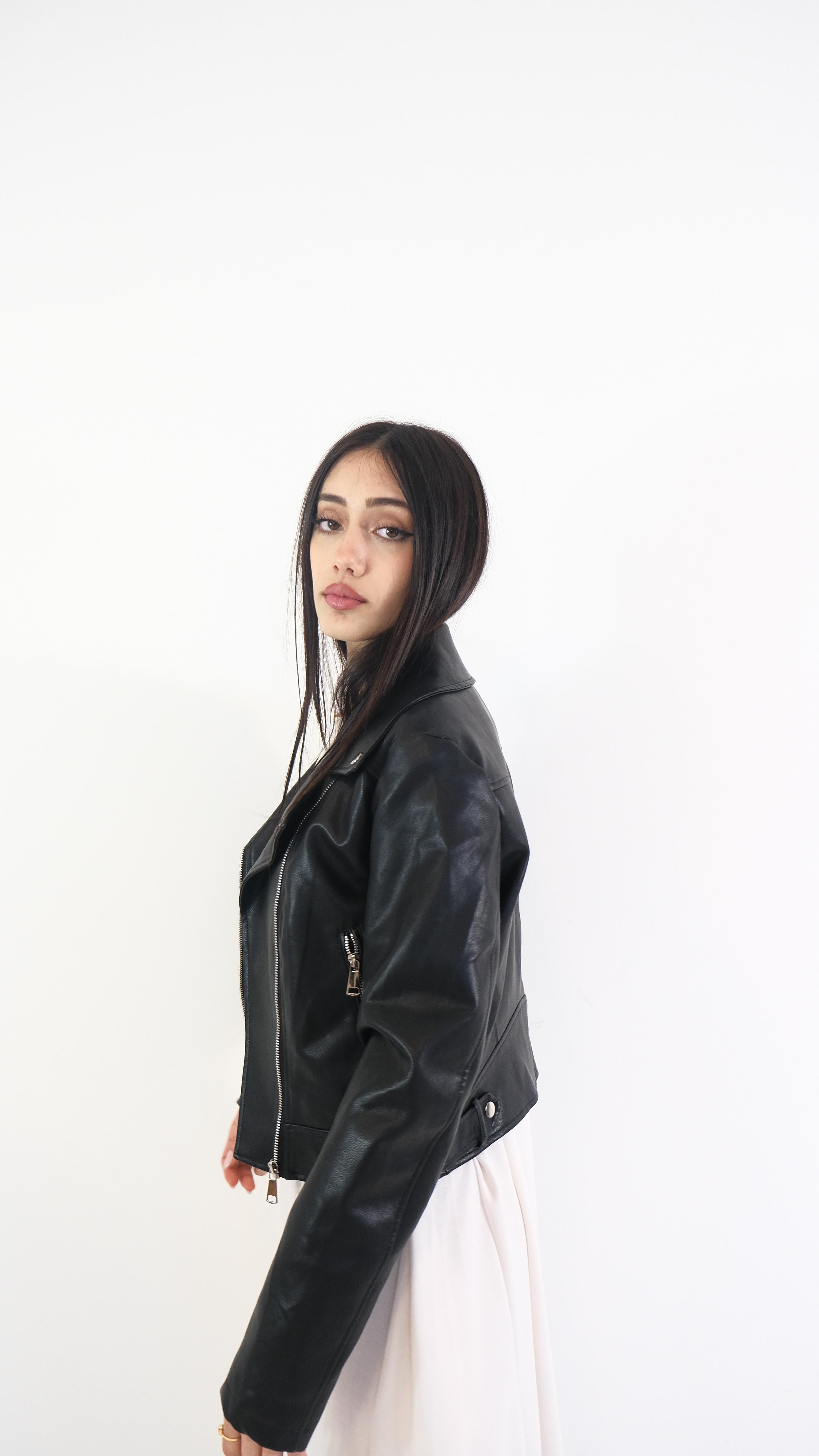 GIACCA ECOPELLE DUE COLORI YY0869 NEW