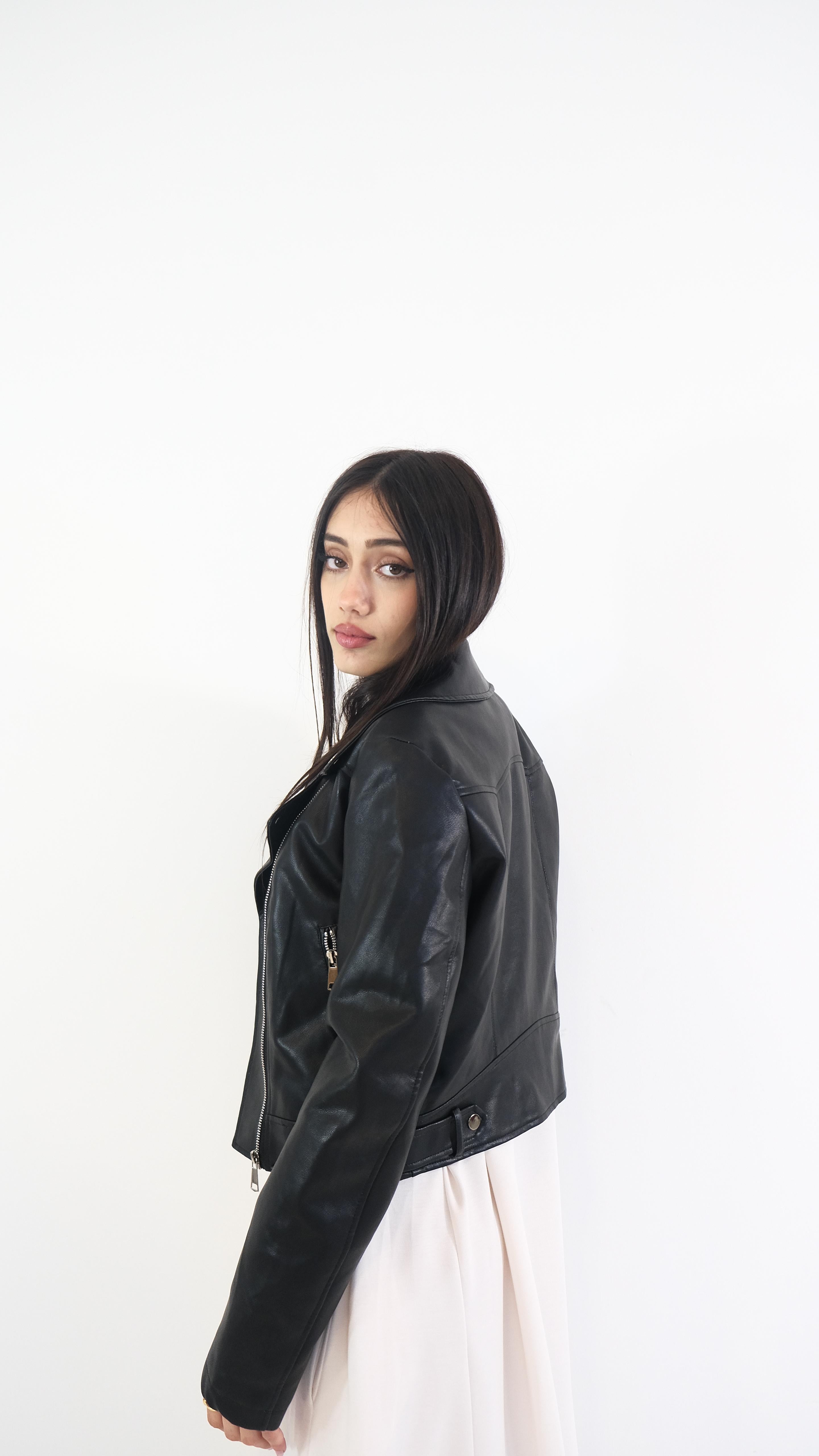 GIACCA ECOPELLE DUE COLORI YY0869 NEW