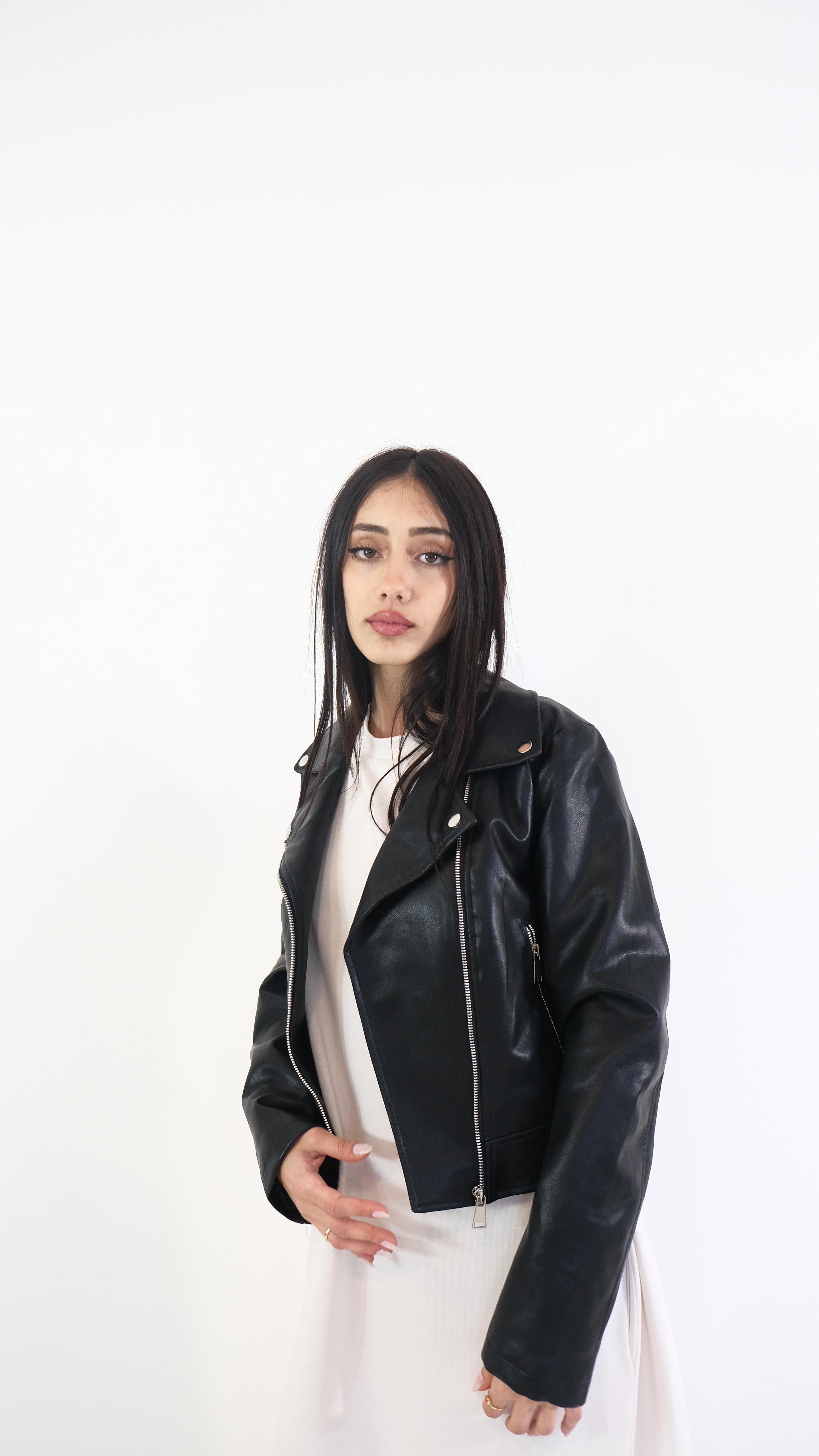 GIACCA ECOPELLE DUE COLORI YY0869 NEW