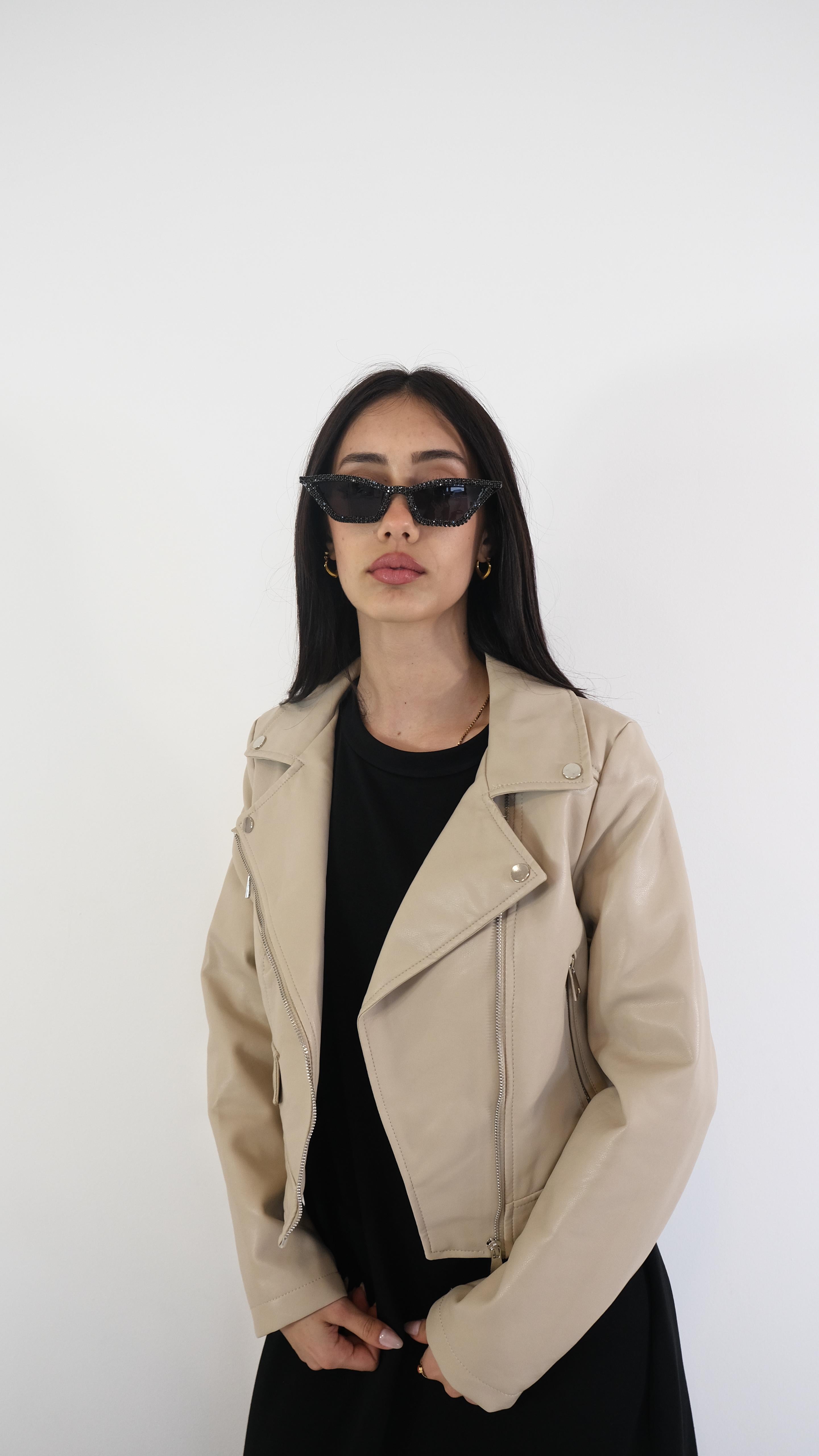 GIACCA ECOPELLE DUE COLORI YY0869 NEW