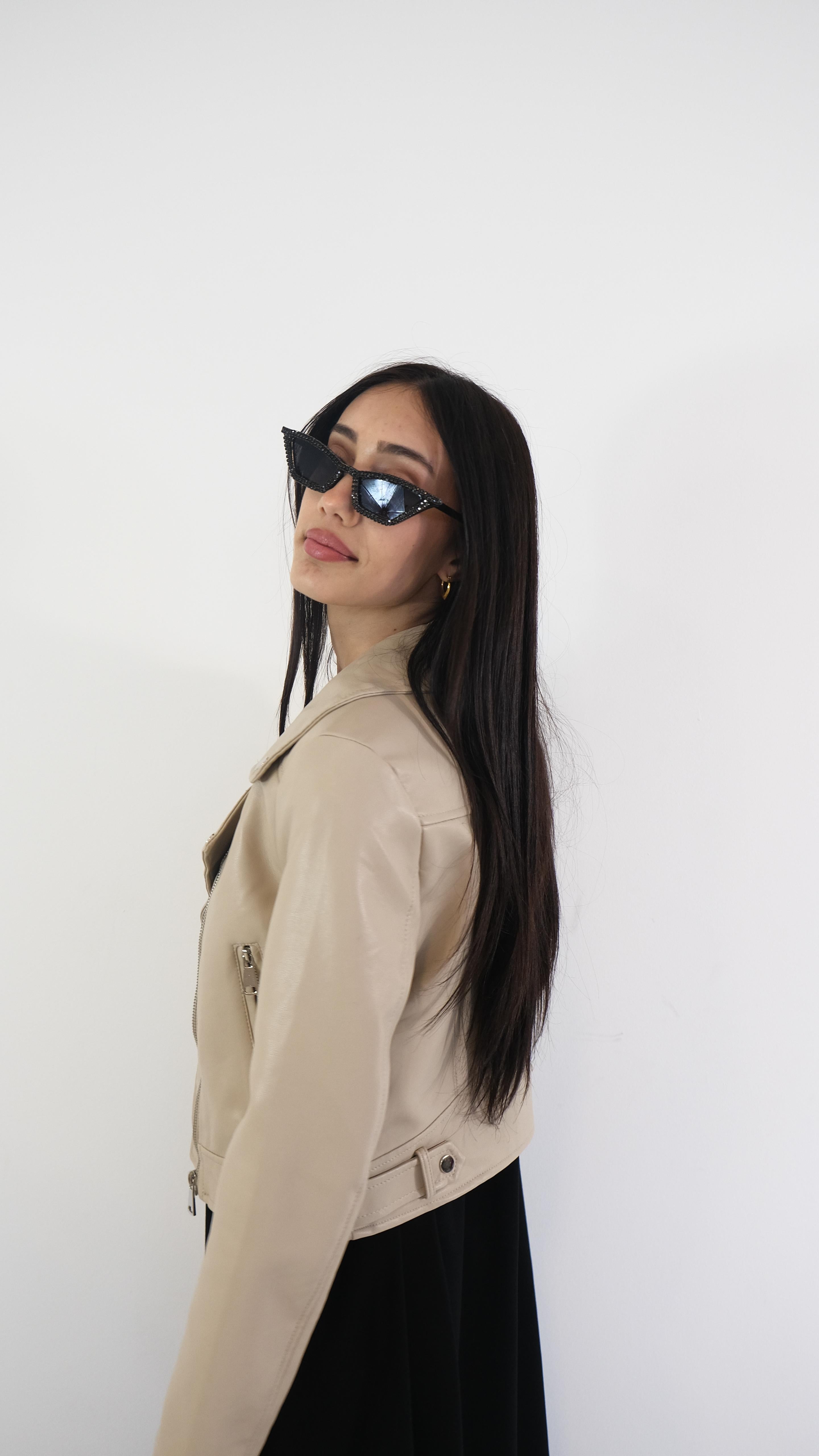 GIACCA ECOPELLE DUE COLORI YY0869 NEW