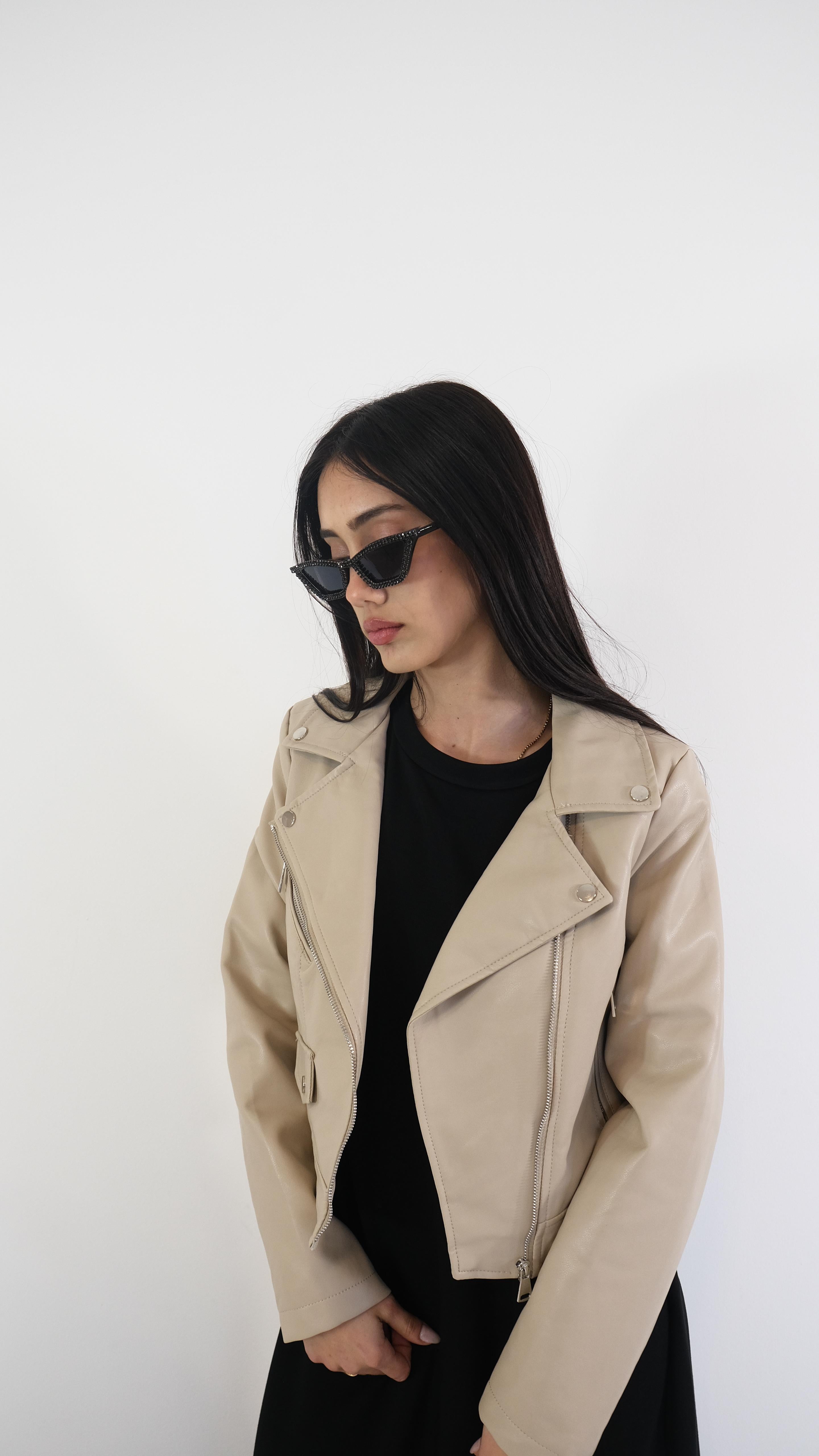 GIACCA ECOPELLE DUE COLORI YY0869 NEW