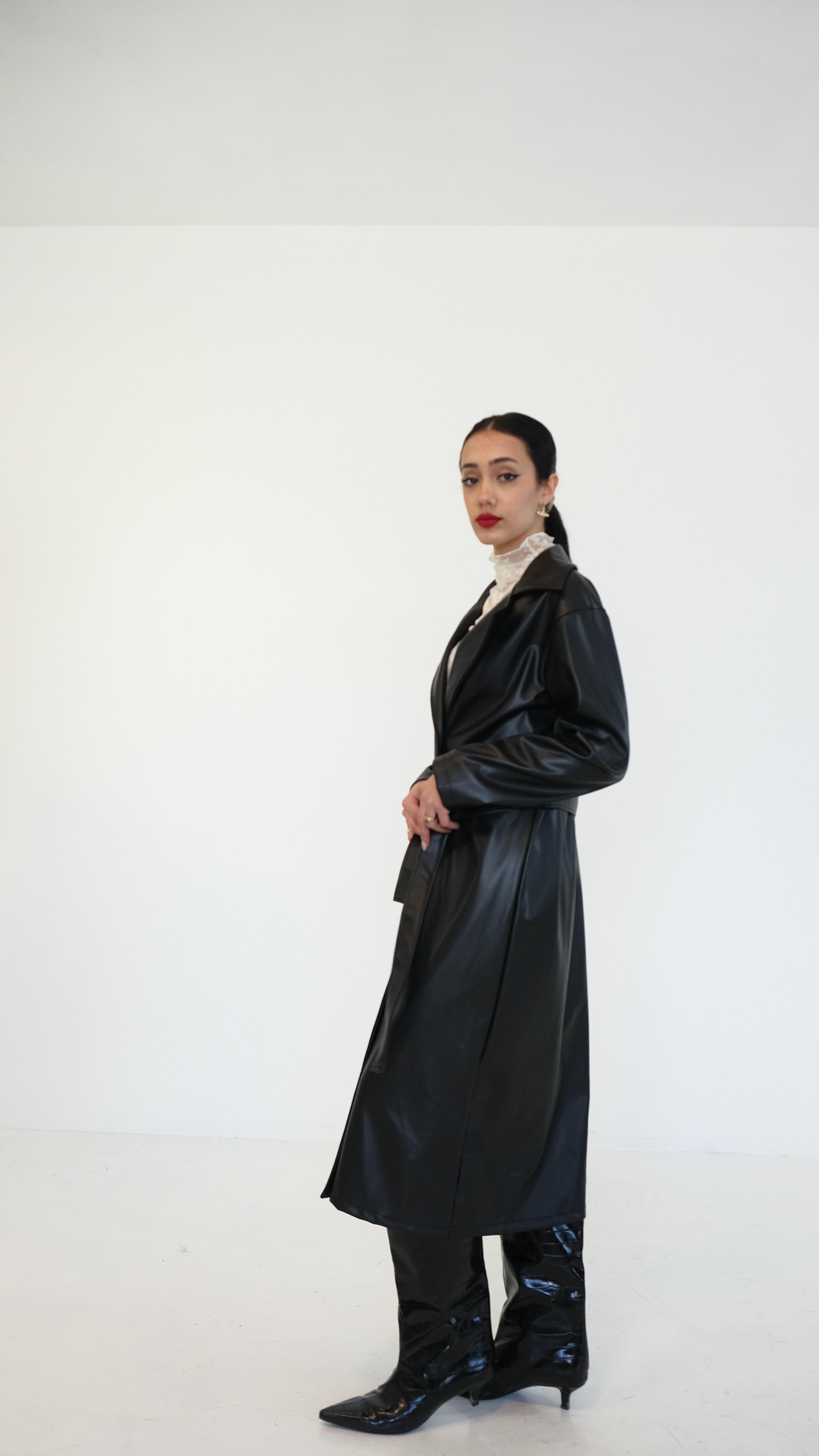 TRENCH ECOPELLE DUE COLORI 4403 NEW