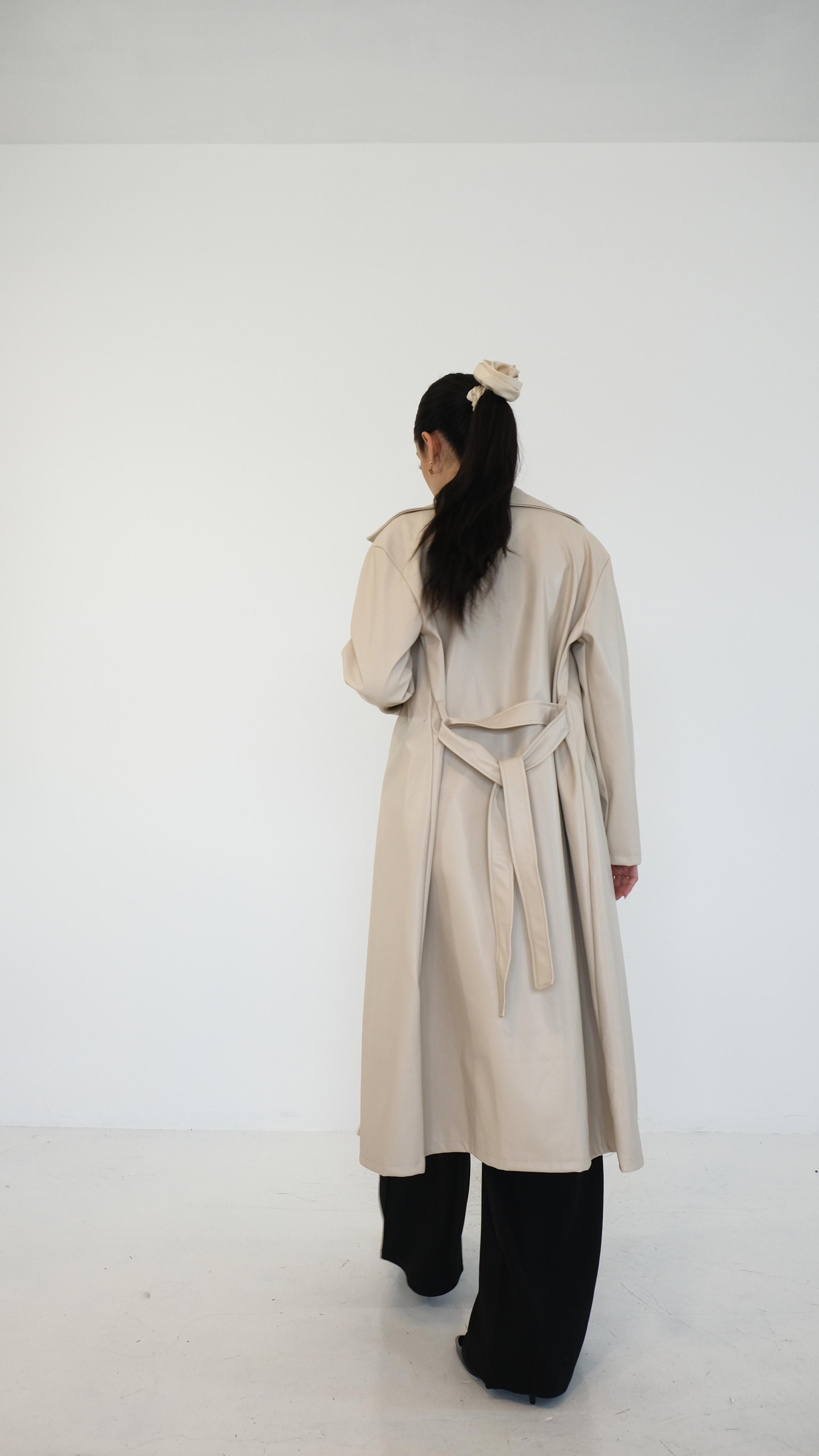 TRENCH ECOPELLE DUE COLORI 4403 NEW