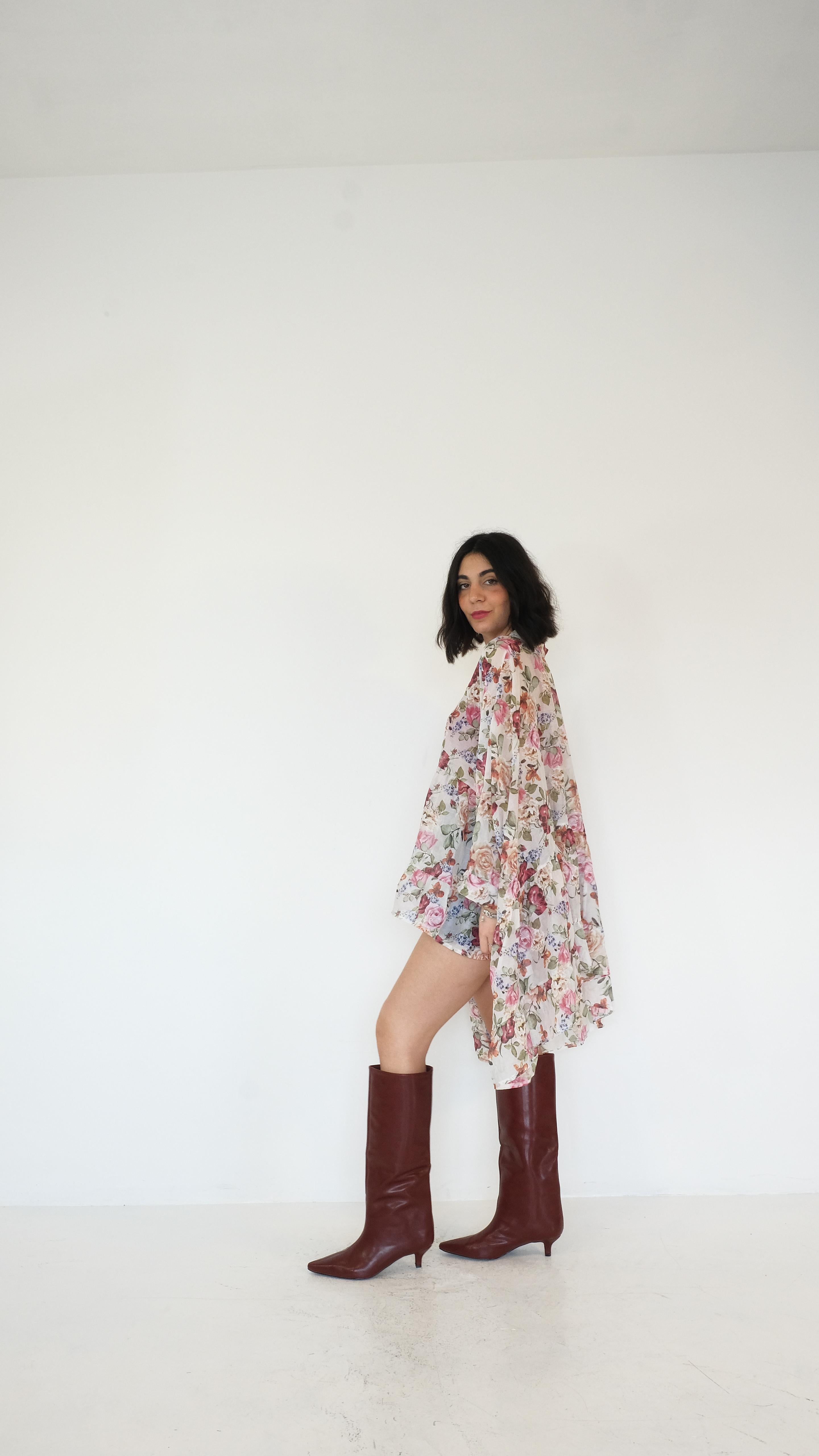 CAMICIA OVER FIORI 167870016 NEW