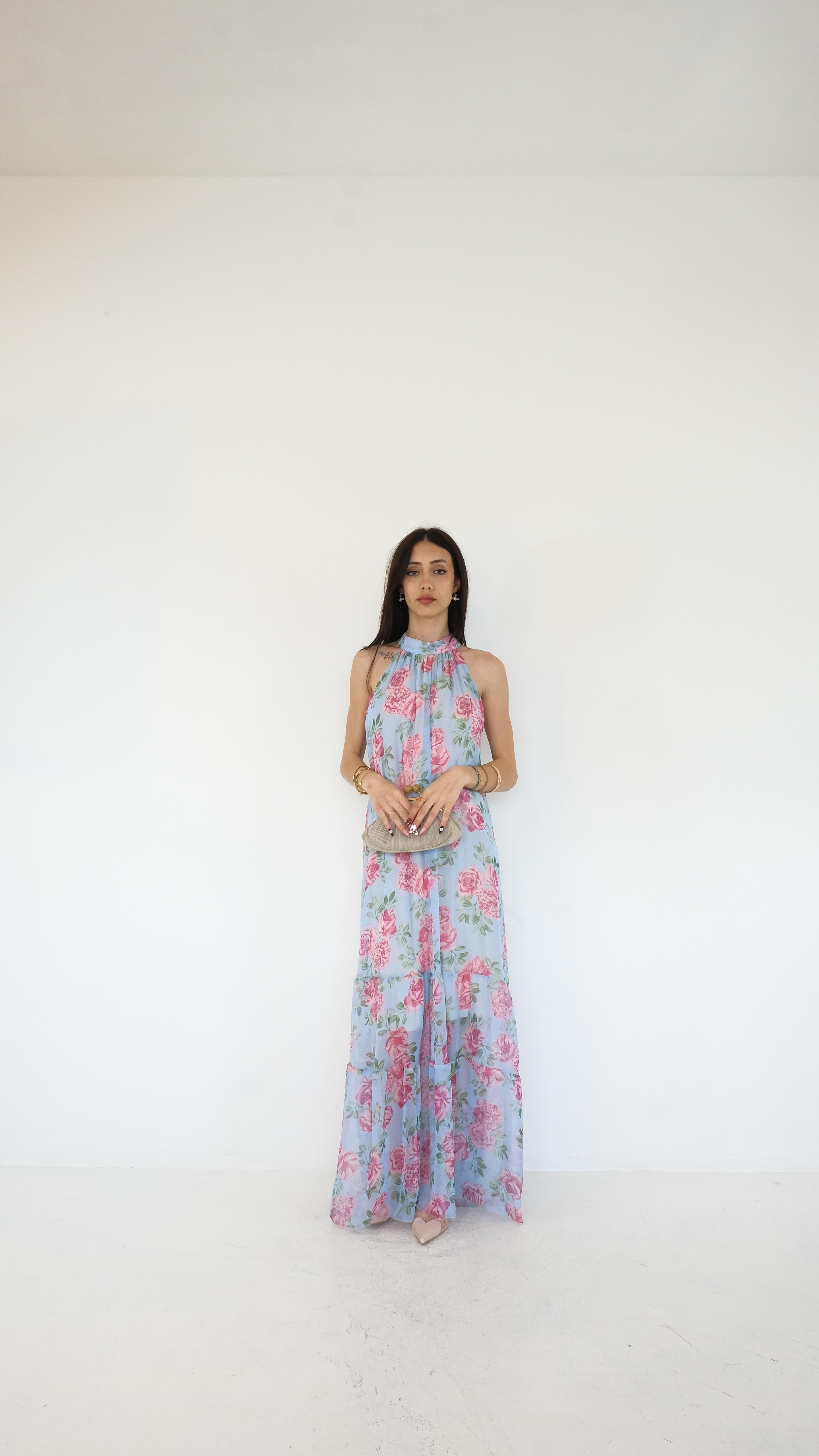 ABITO LUNGO FIORI 23371 NEW