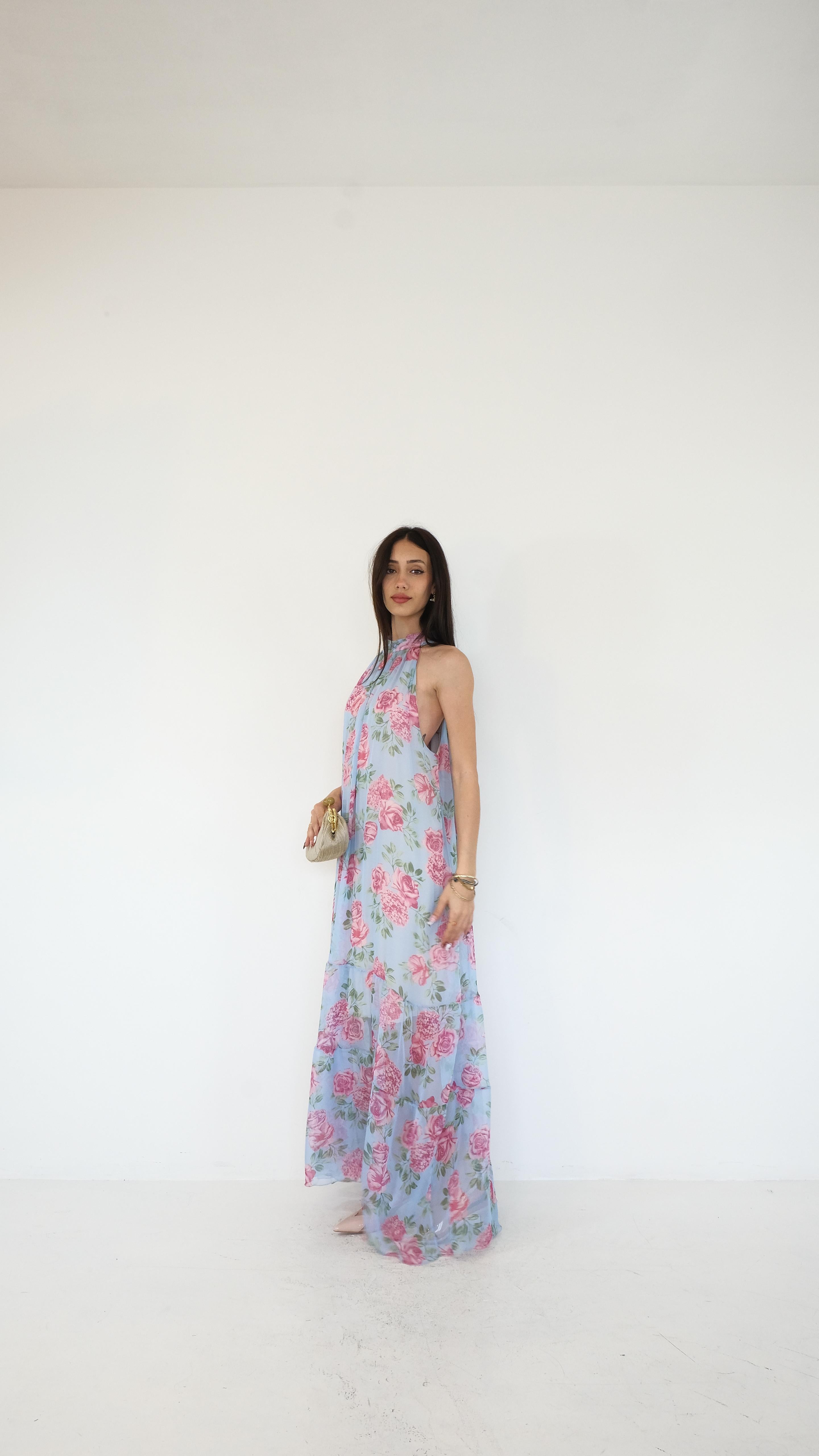 ABITO LUNGO FIORI 23371 NEW