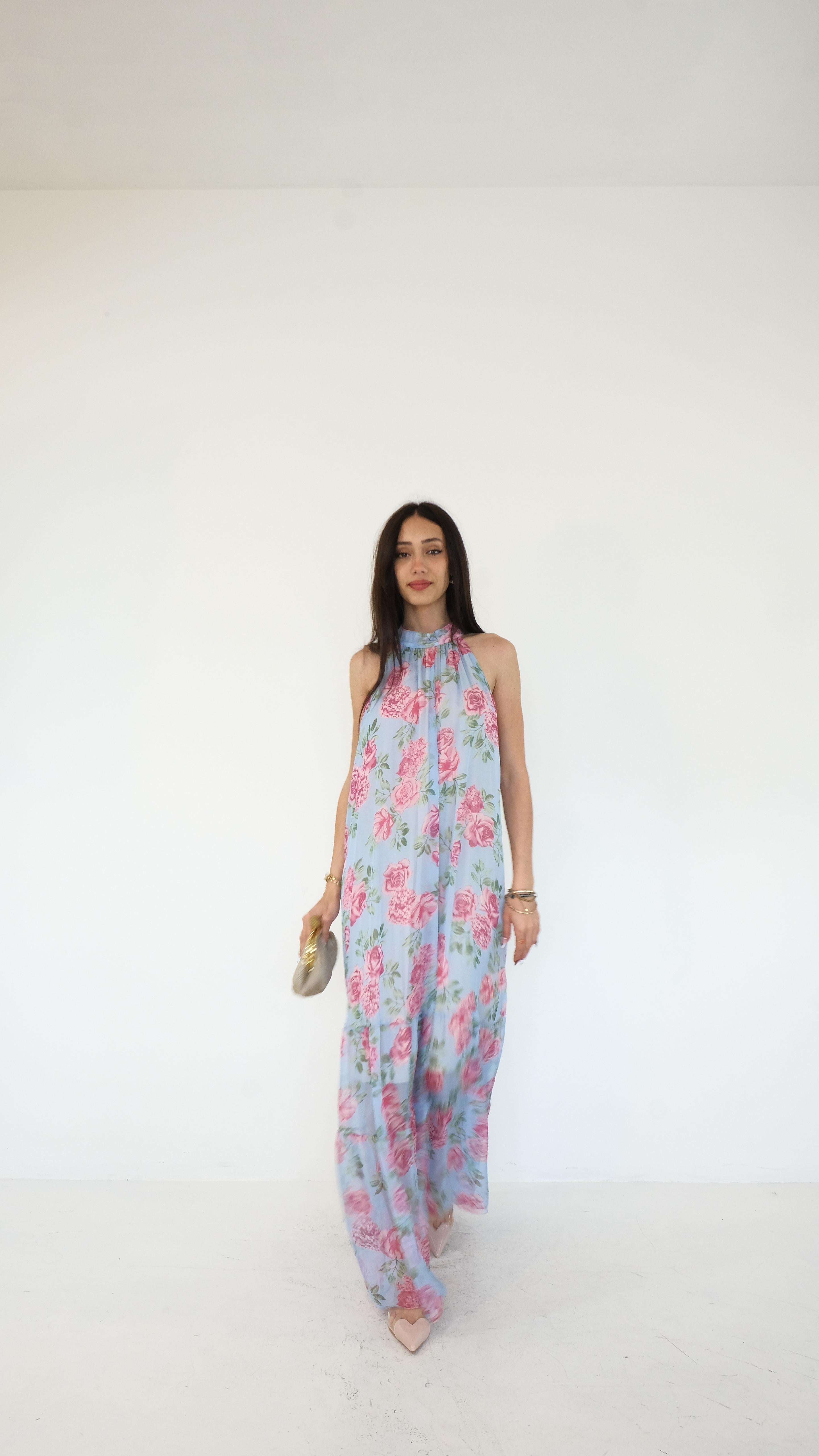 ABITO LUNGO FIORI 23371 NEW