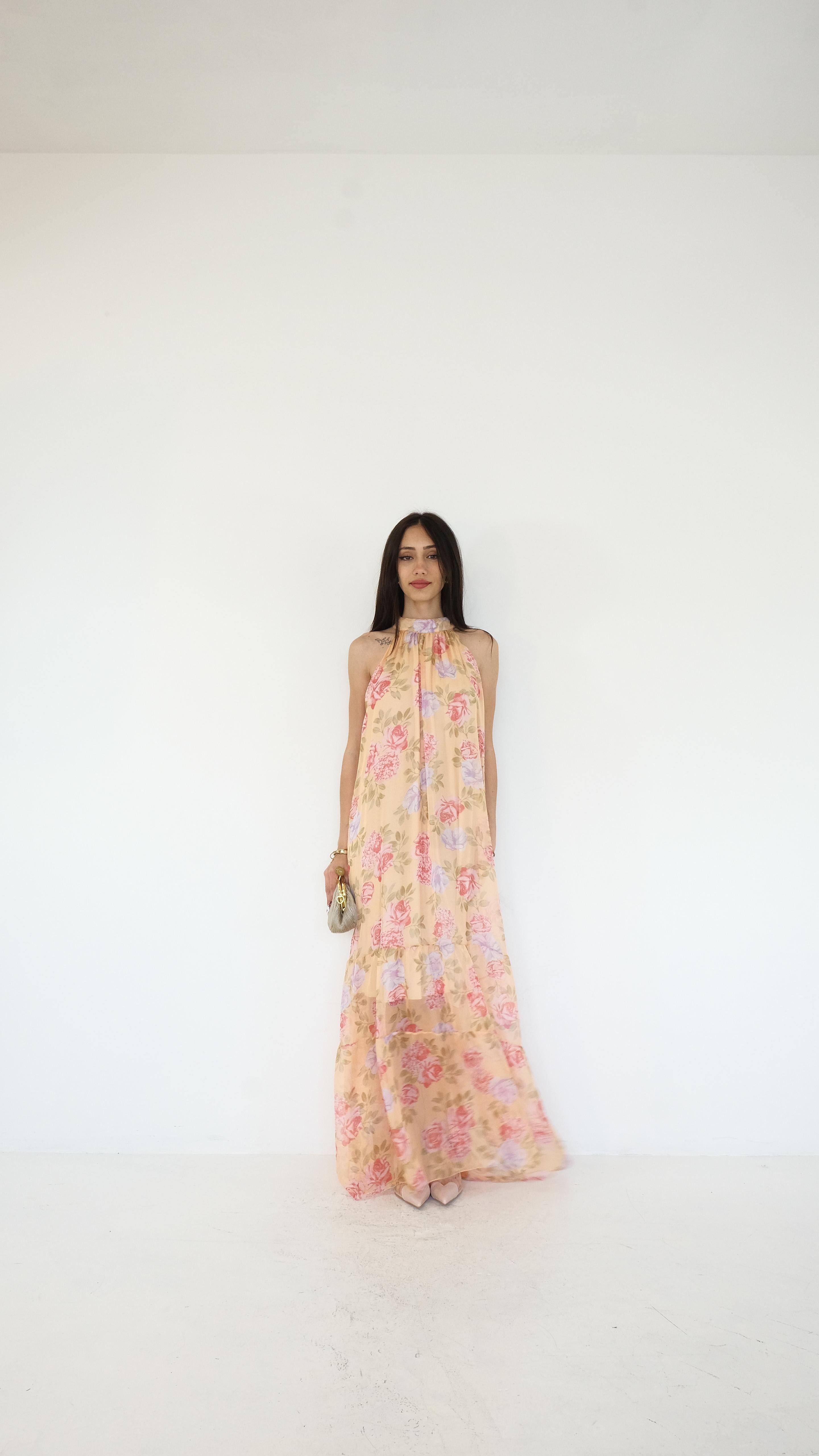 ABITO LUNGO FIORI 23371 NEW