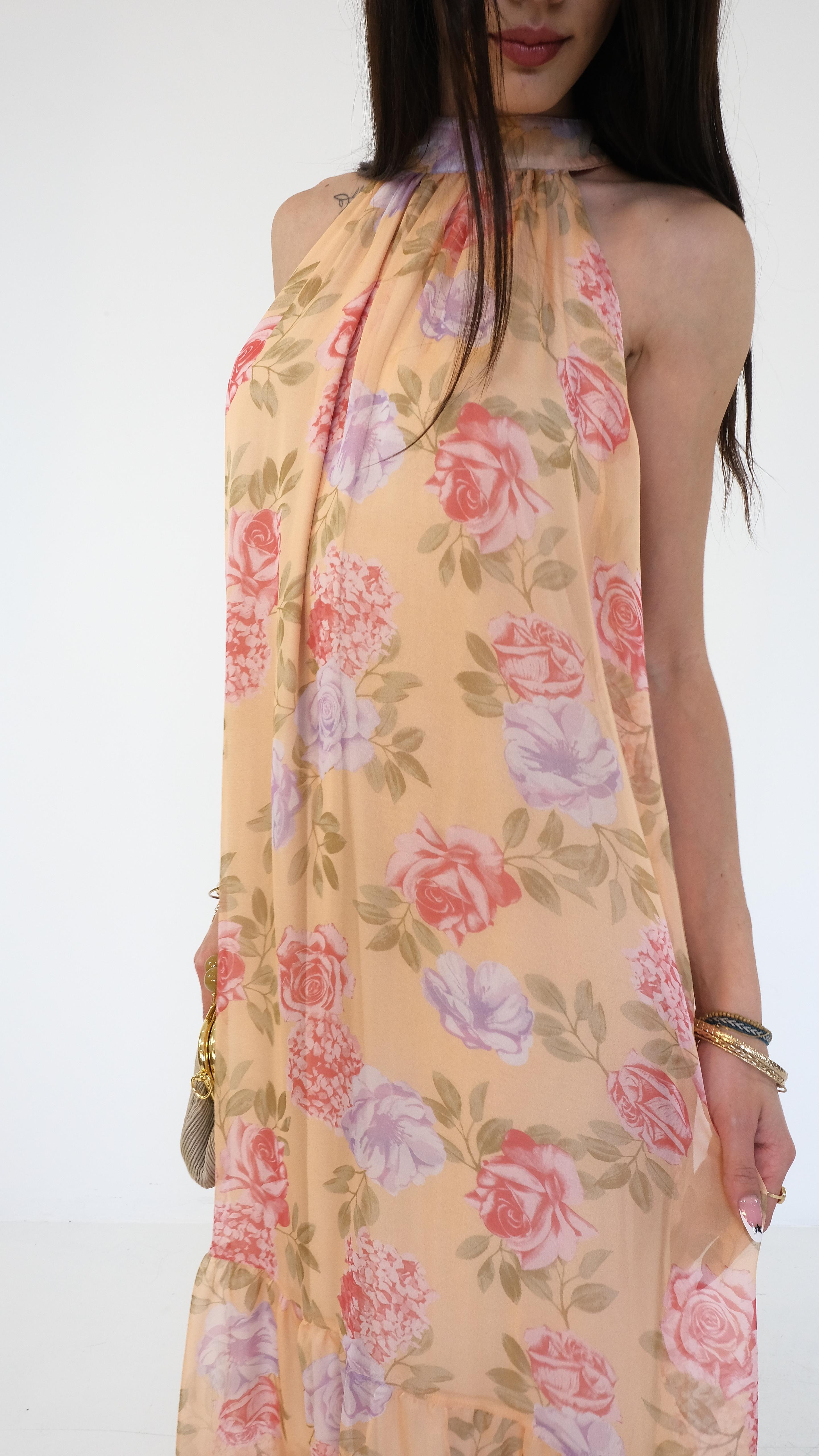 ABITO LUNGO FIORI 23371 NEW