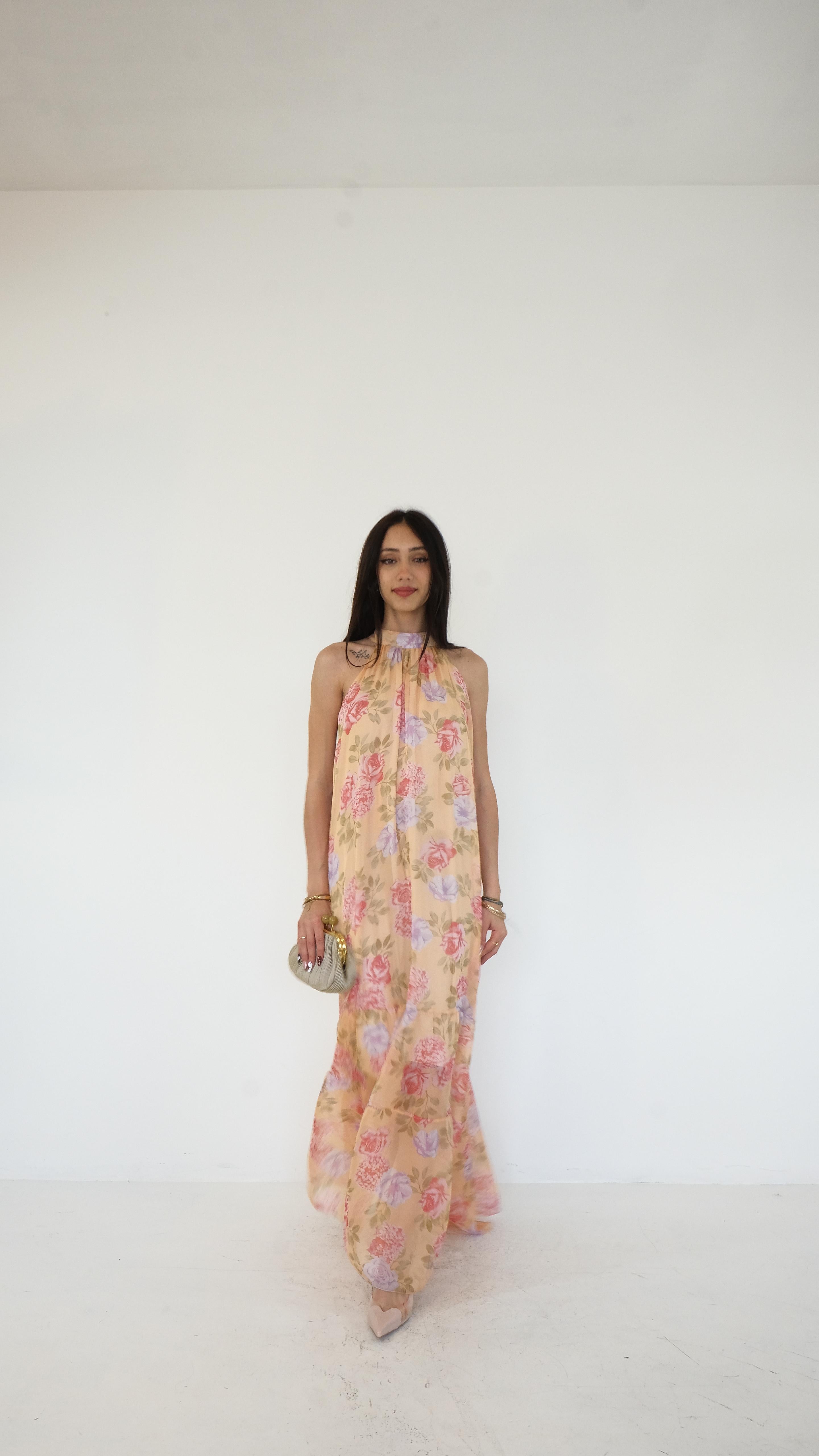 ABITO LUNGO FIORI 23371 NEW