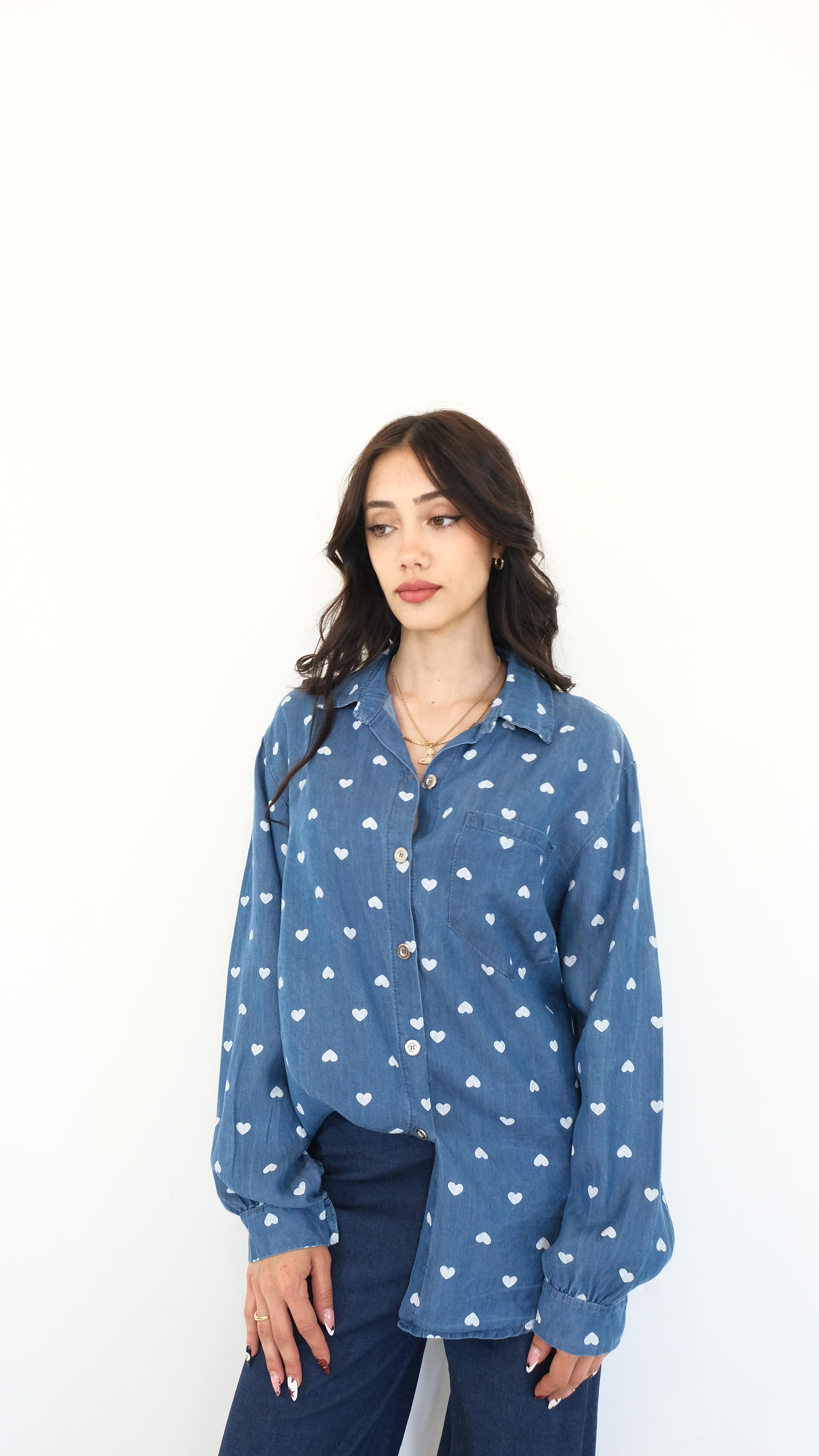 CAMICIA JEANS CUORI 30126 NEW