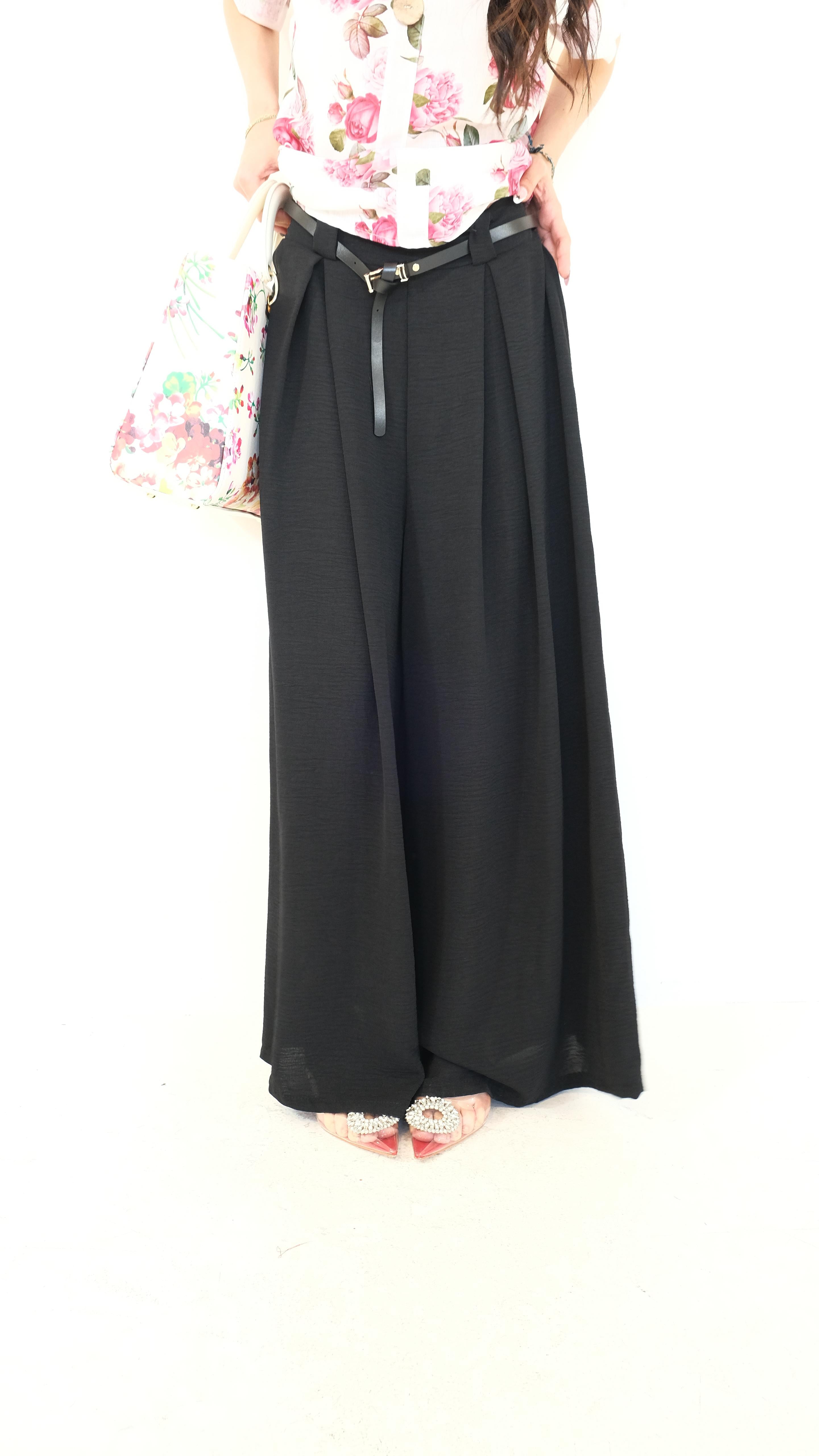 PANTALONE A PALAZZO DUE COLORI 20927 NEW