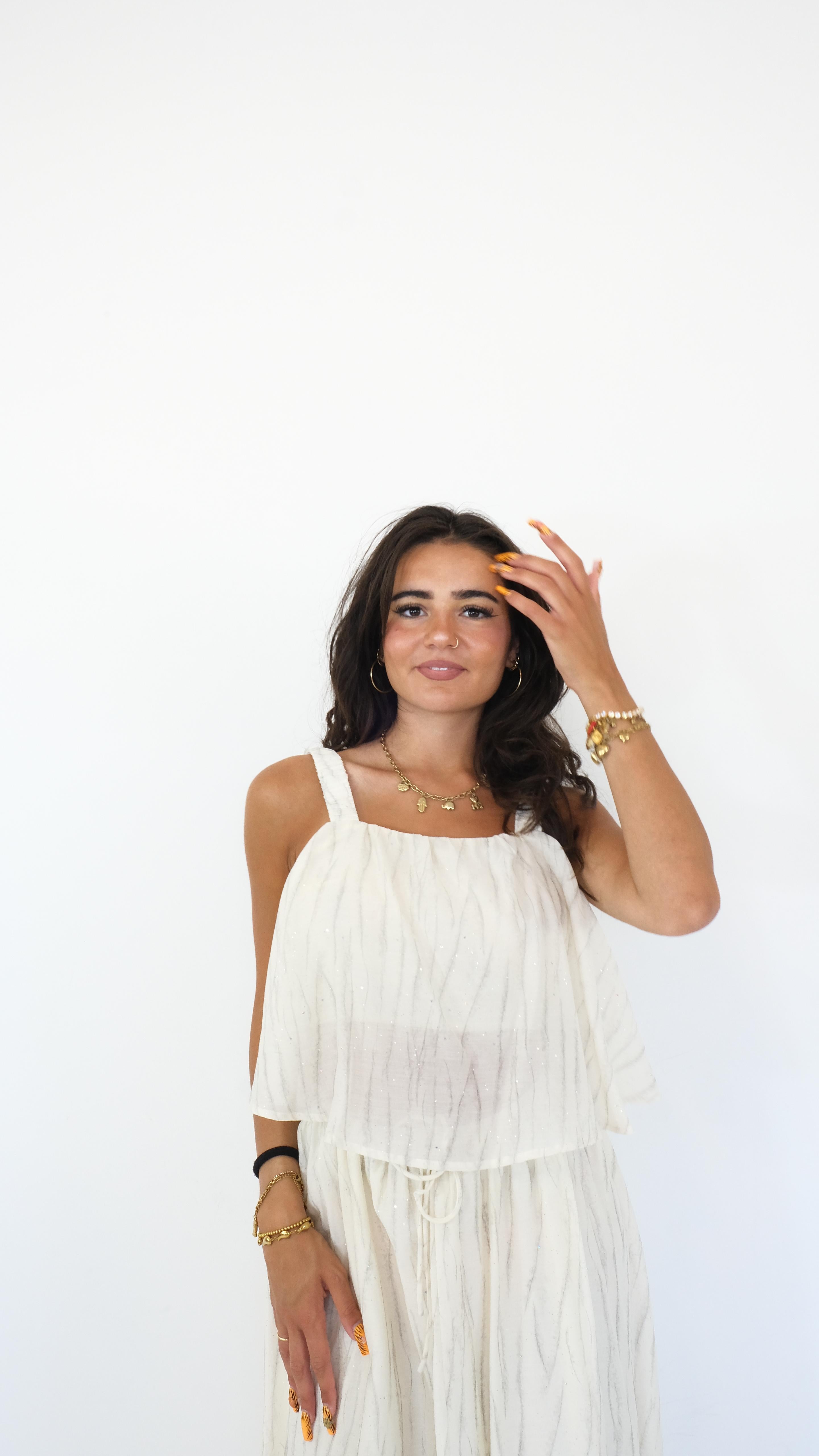GONNA LUNGA STRISCE BRILLANTI ME-0028 NEW