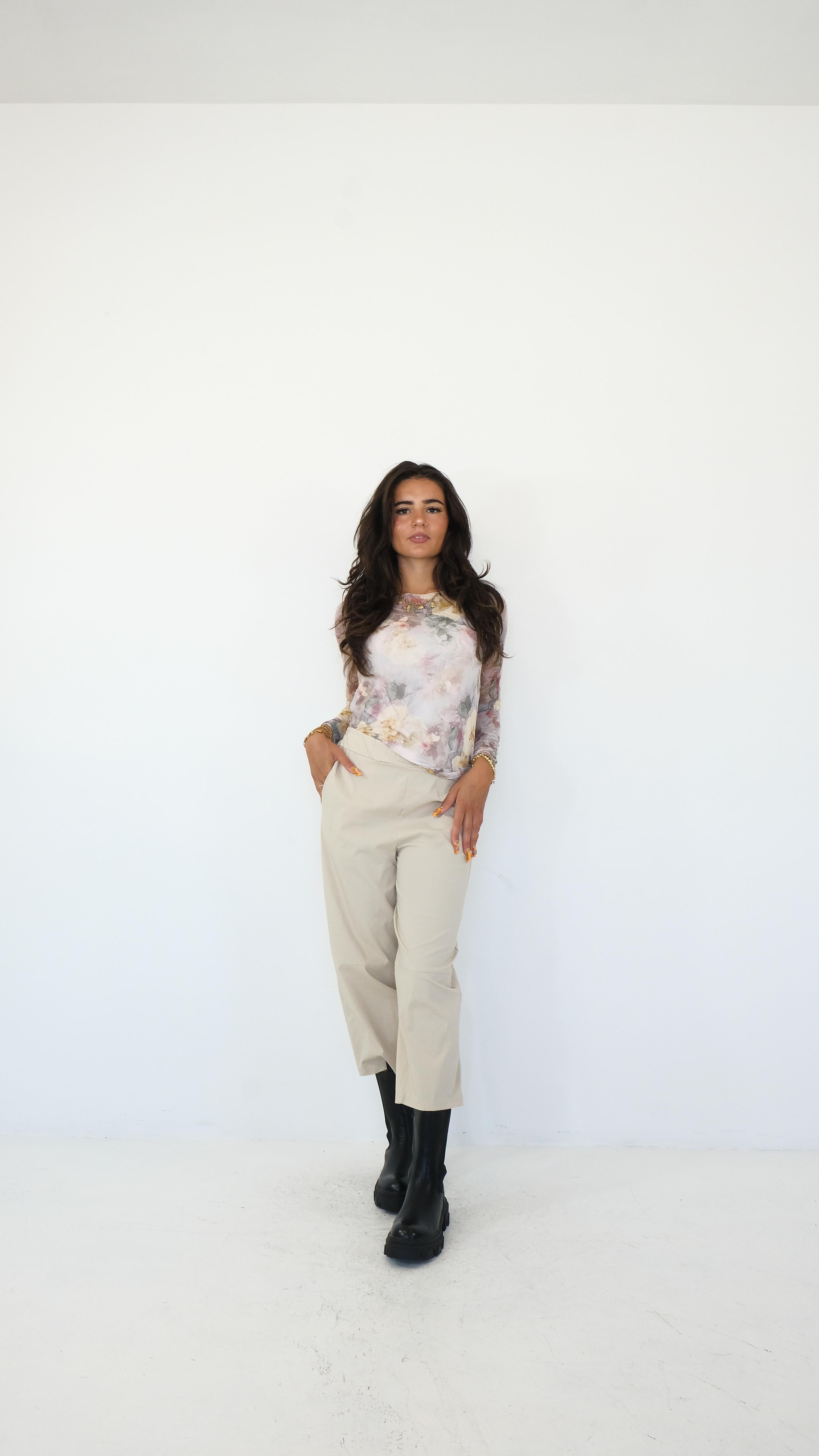 PANTALONE A SIGARETTA BAGGY 55072 NEW