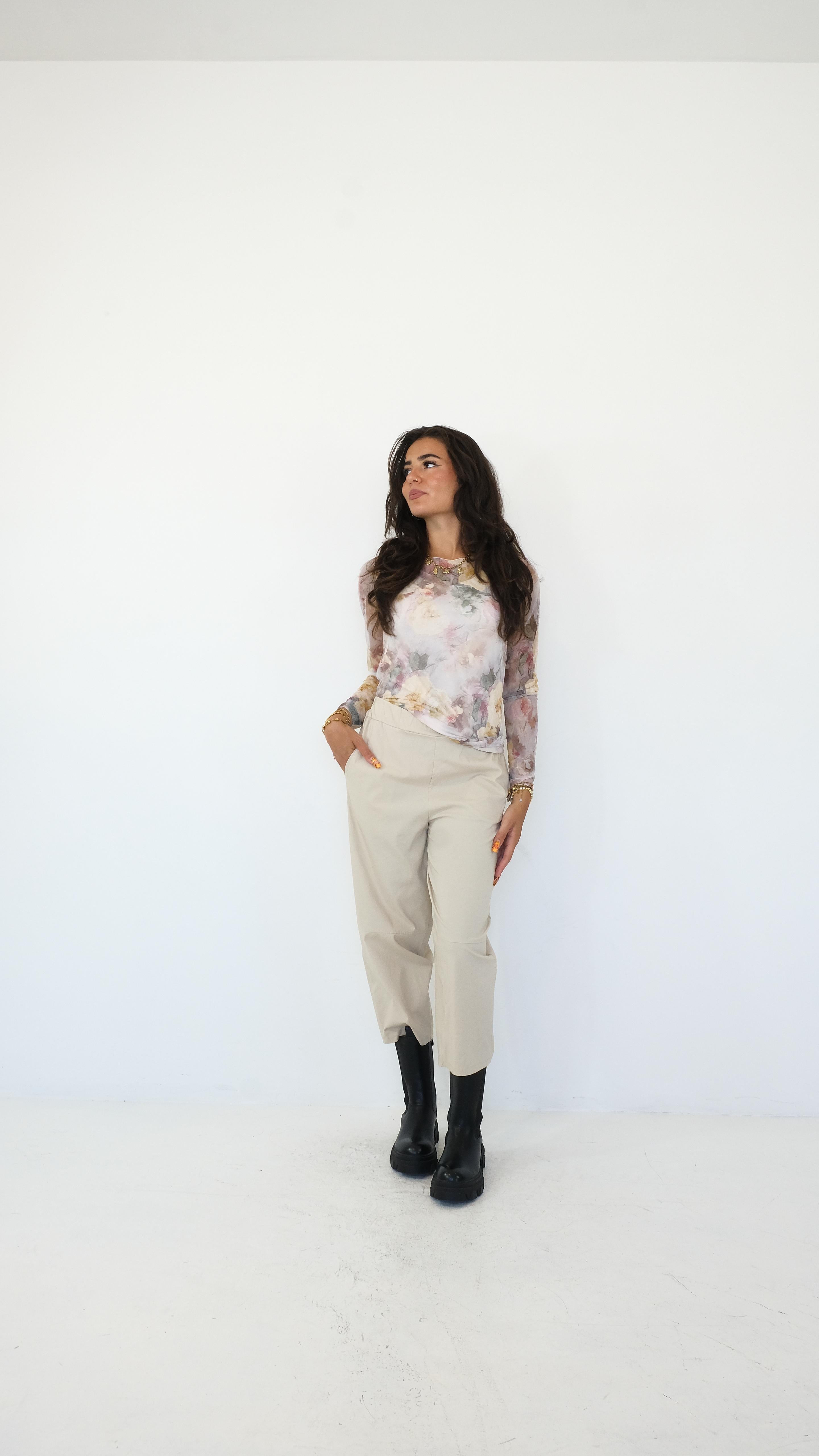 PANTALONE A SIGARETTA BAGGY 55072 NEW
