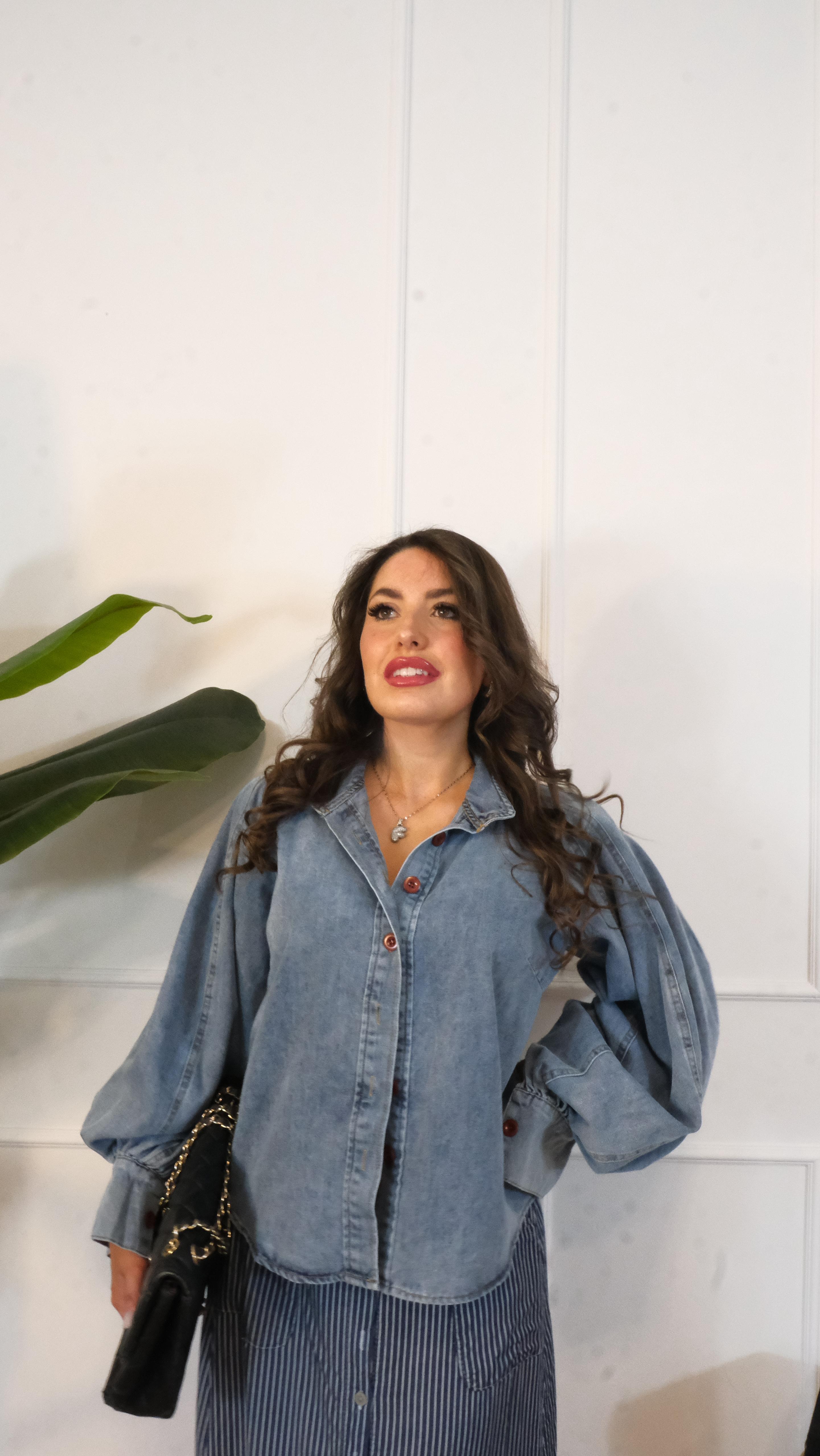 CAMICIA DI JEANS W26556 NEW