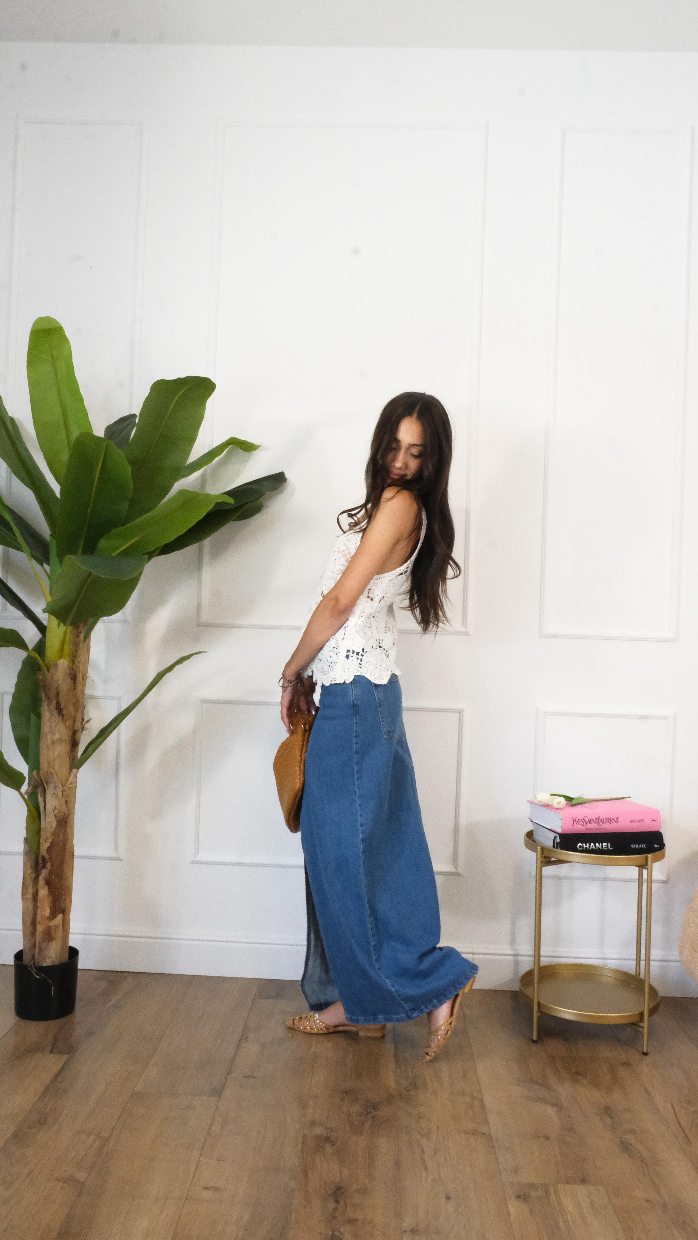 GONNA DI JEANS LUNGA G23030 NEW