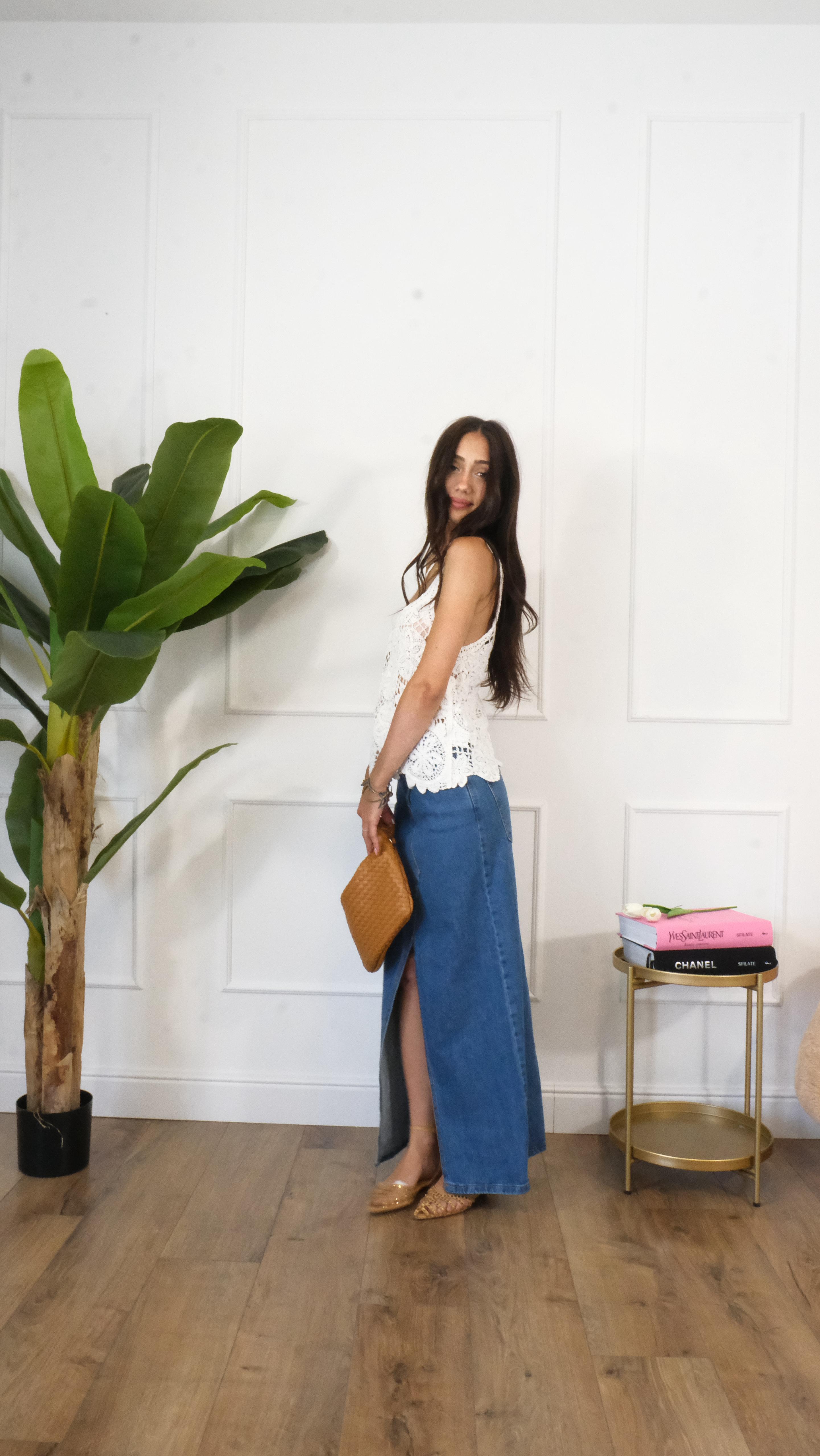 GONNA DI JEANS LUNGA G23030 NEW