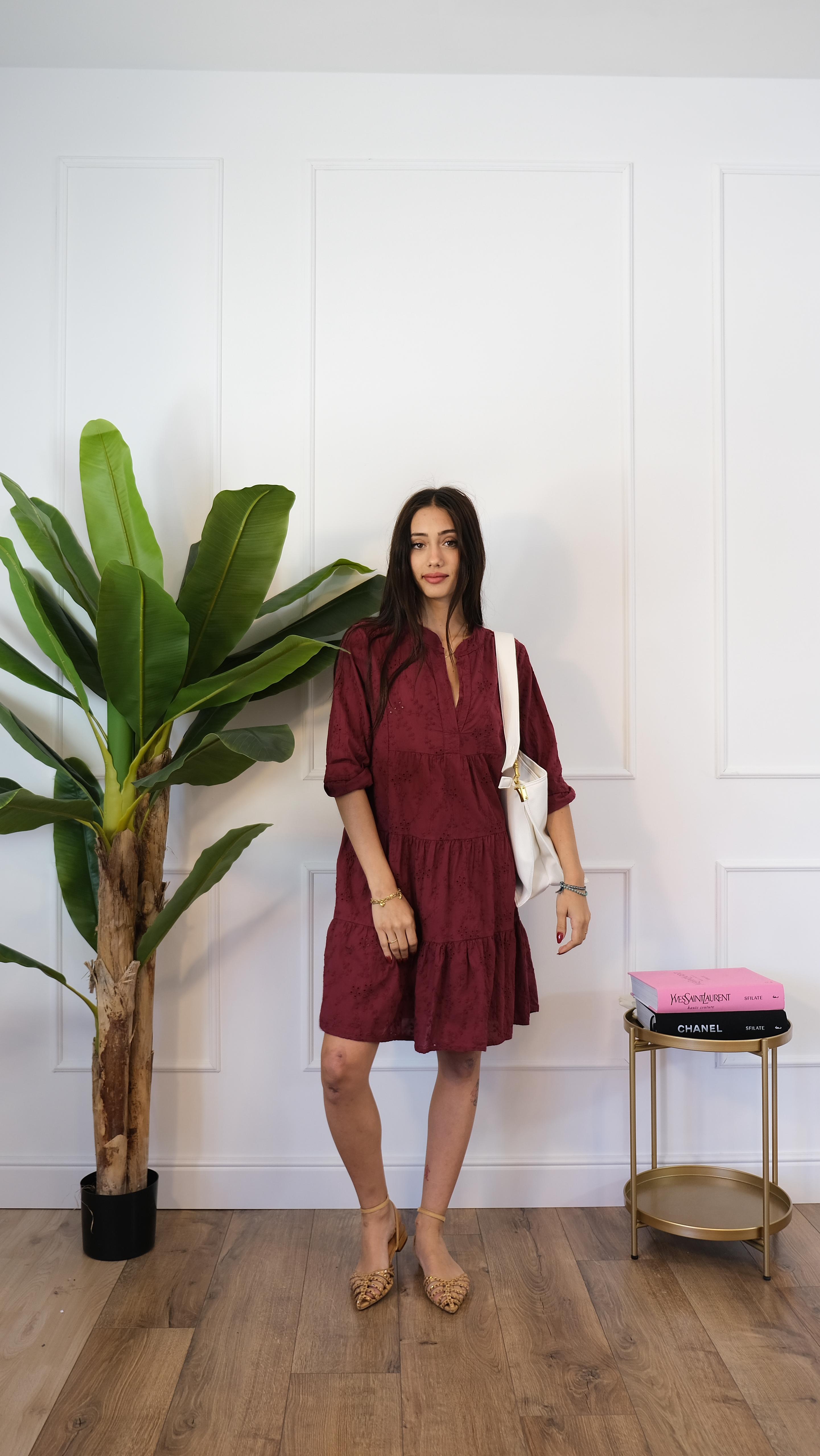ABITO CORTO BORDEAUX 2382 NEW