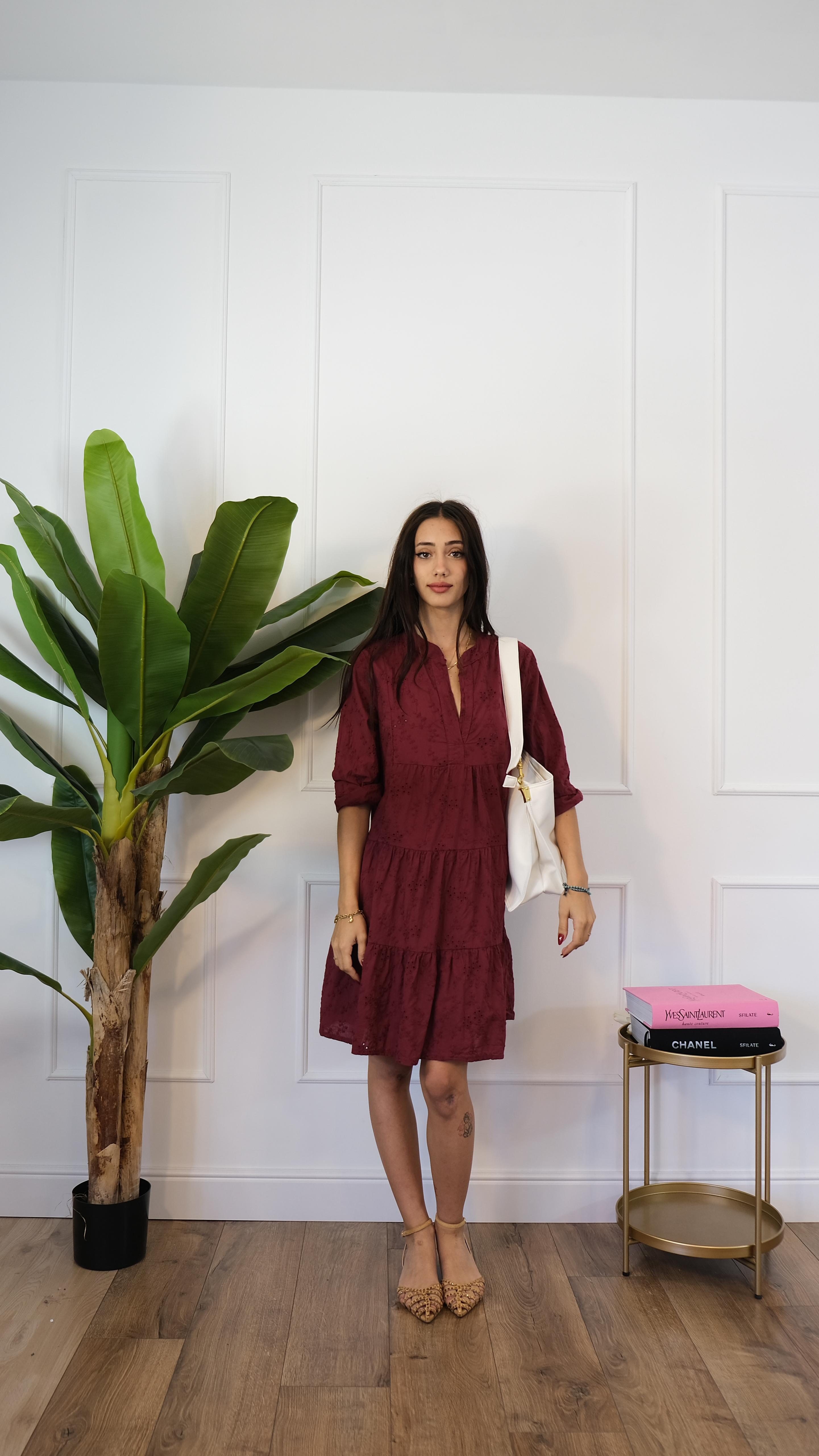 ABITO CORTO BORDEAUX 2382 NEW