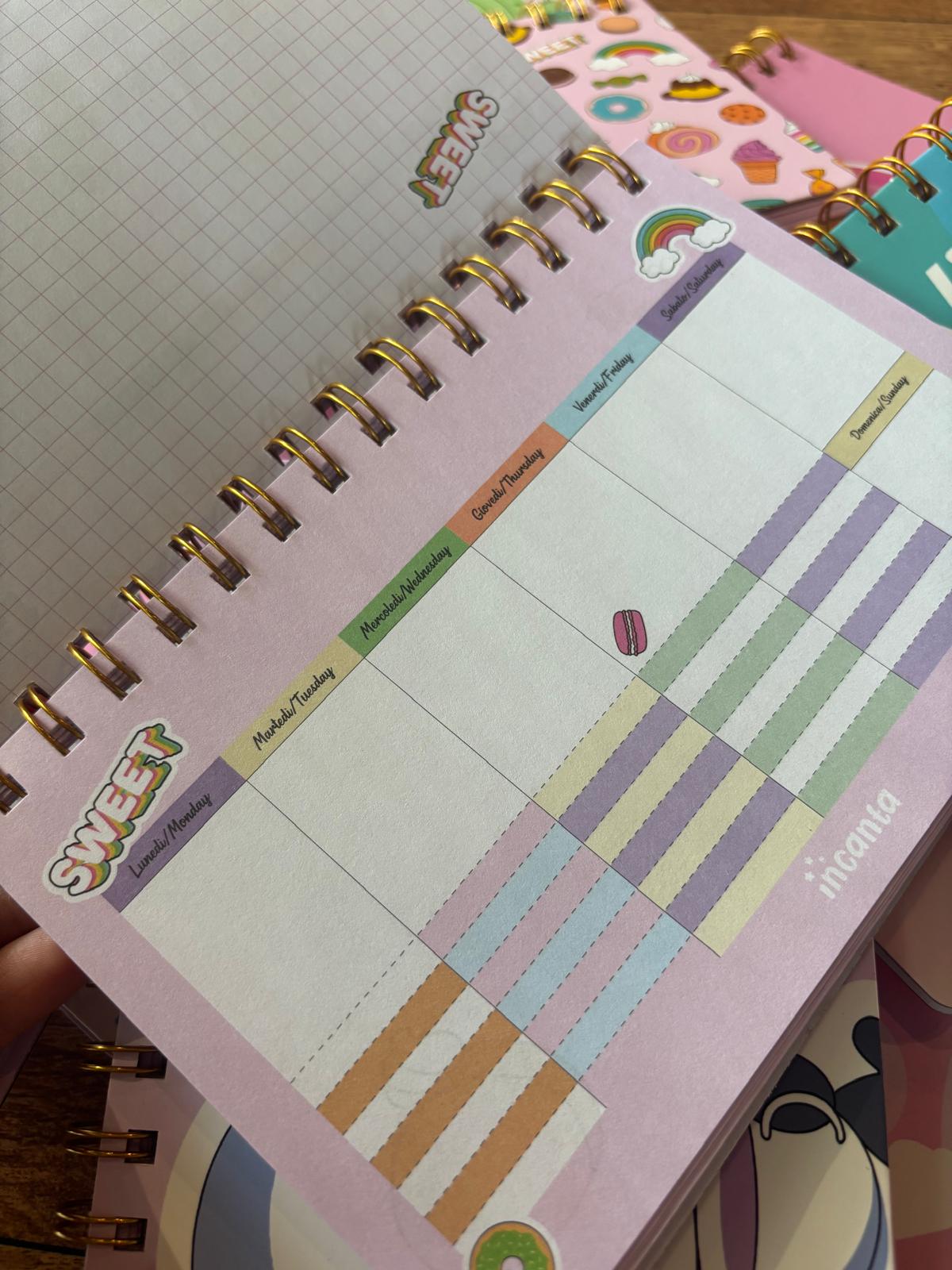 WEEKLY NOTEBOOK INCANTA NEW