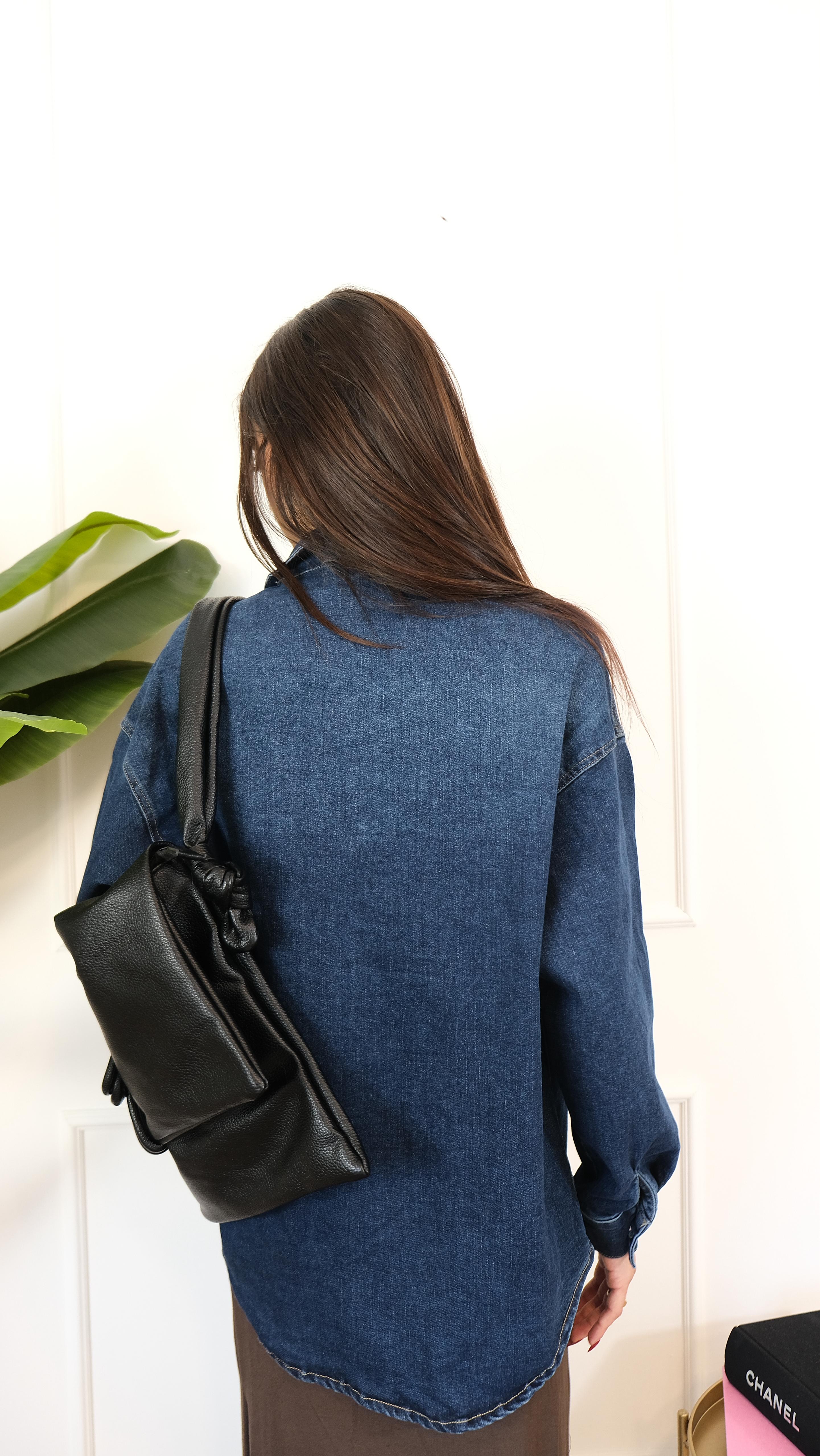 CAMICIA JEANS SCURO 6015 NEW