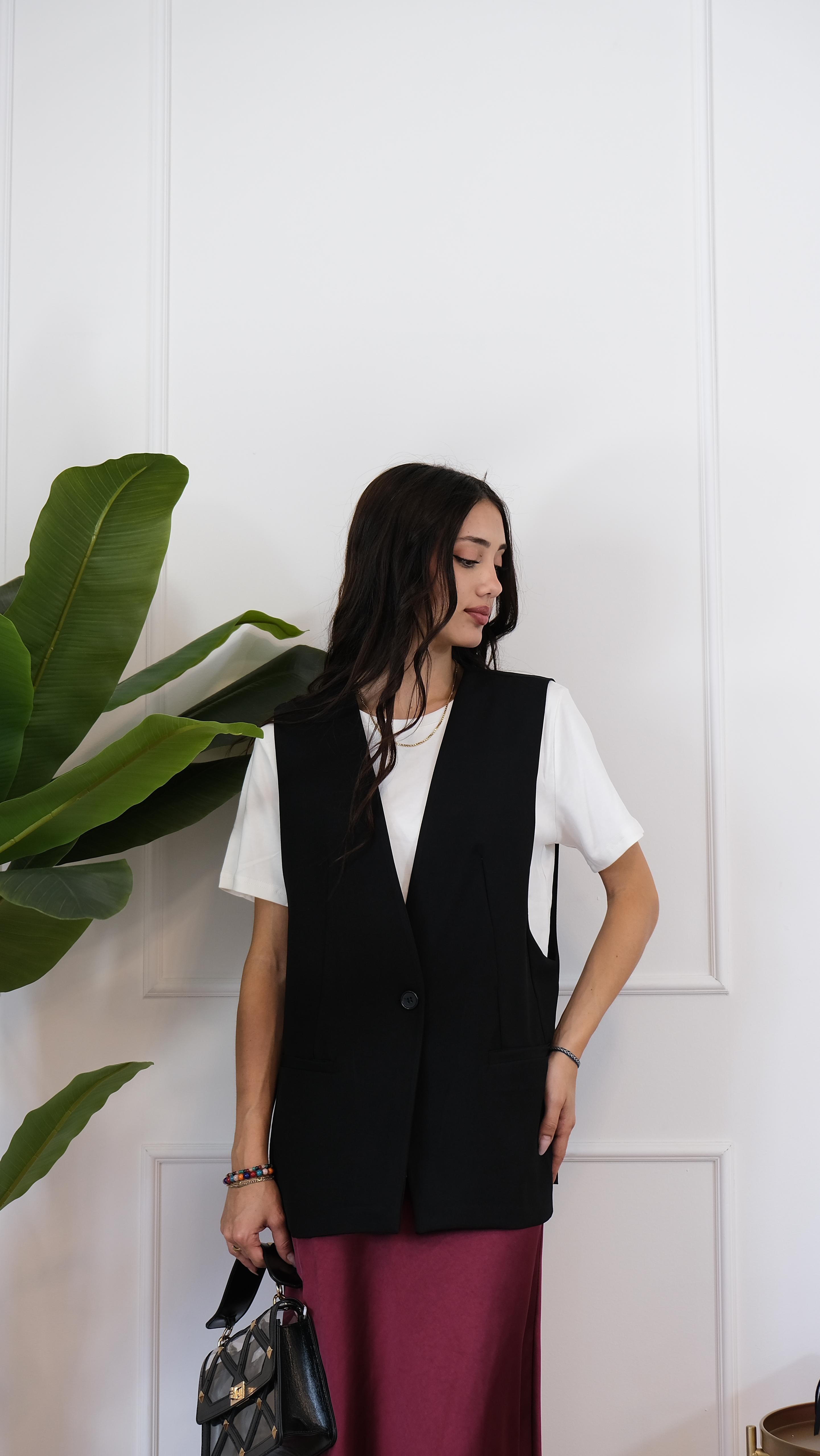 GILET NERO 24264 NEW