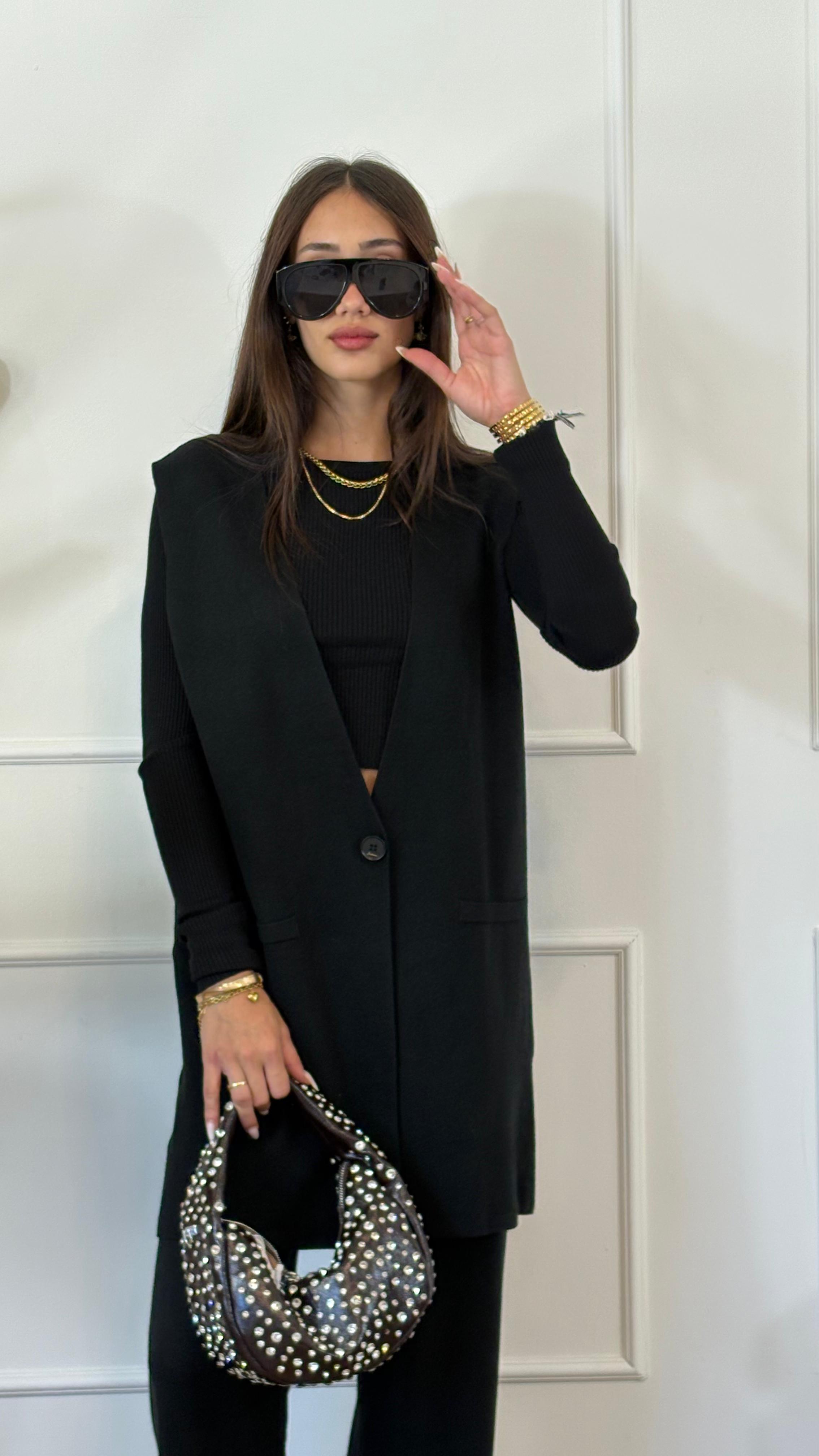 GILET IN MAGLIA LUNGO 9591 NEW