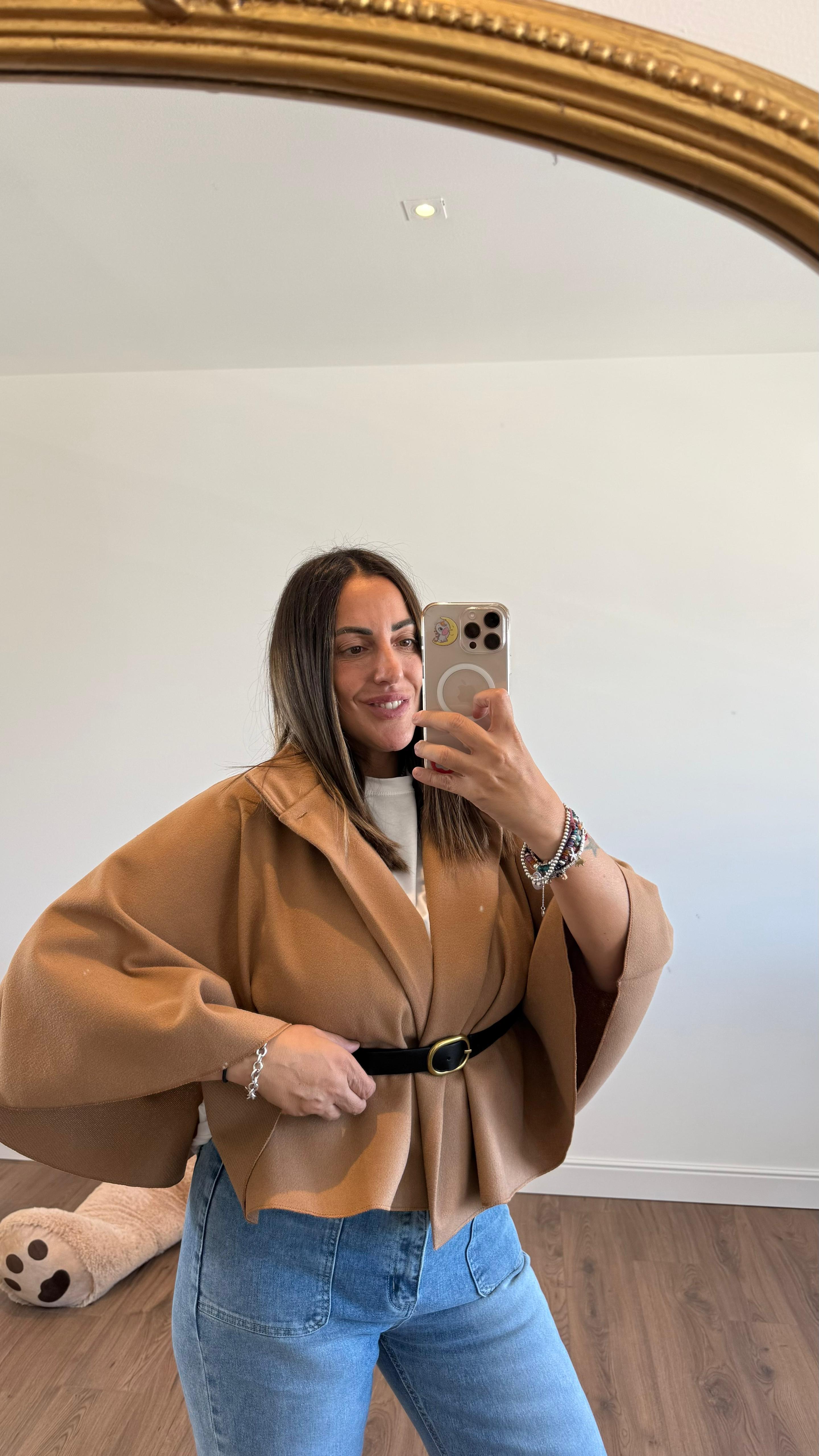 MANTELLA CON CINTURA 99658 NEW