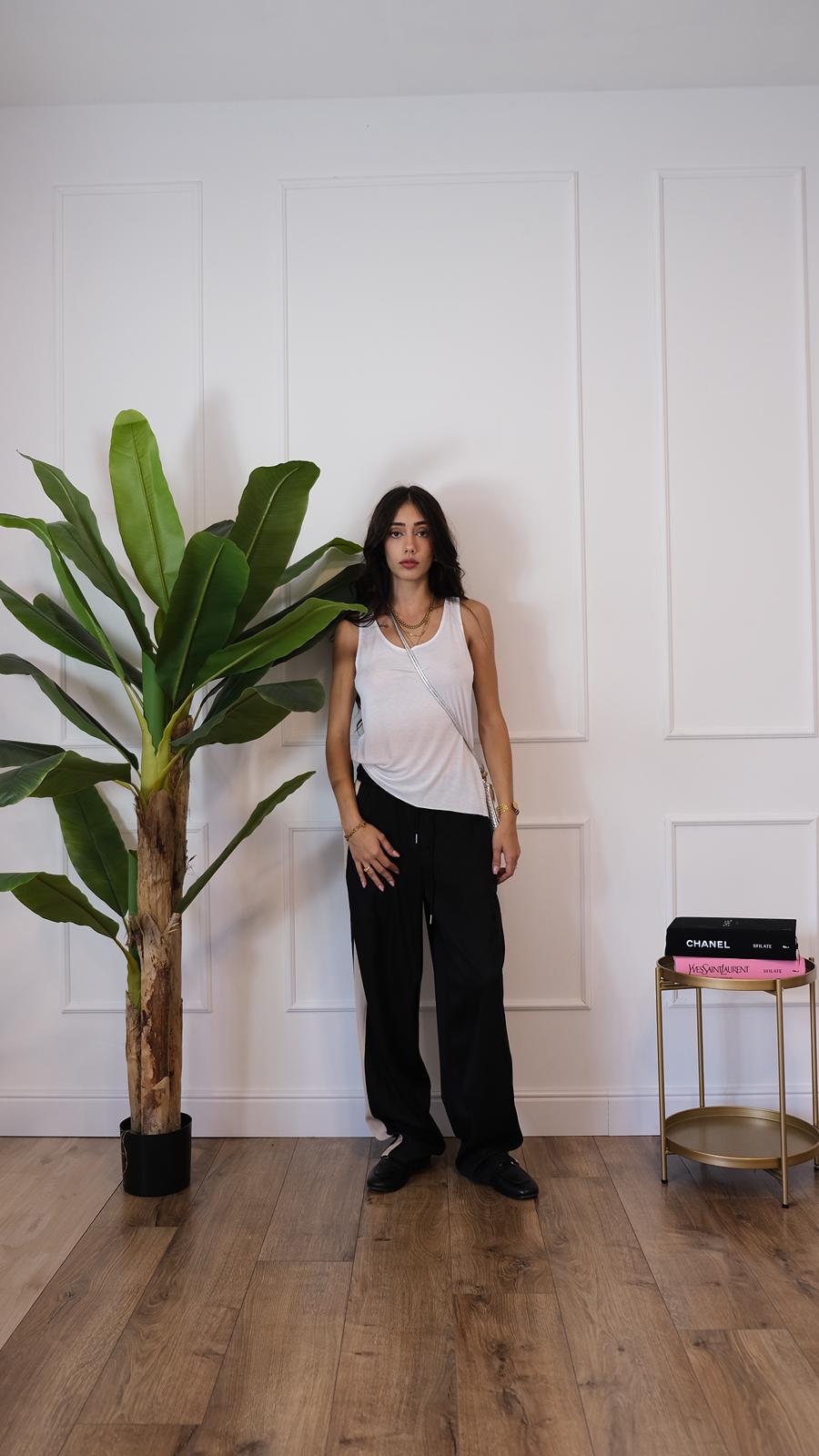 PANTALONE BANDA BEIGE51039 NEW