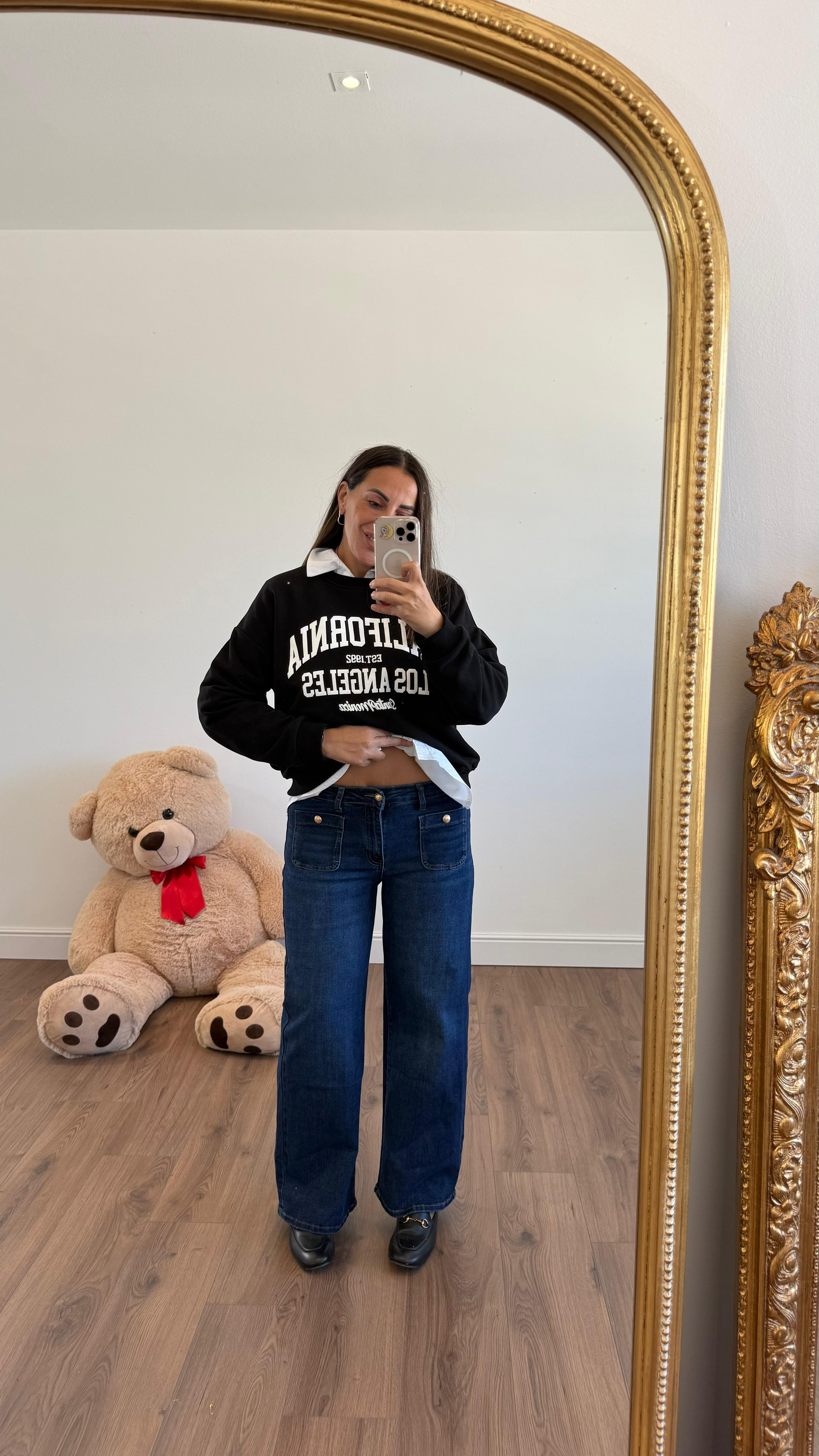 JEANS CON BOTTONE DORATO 2625 NEW