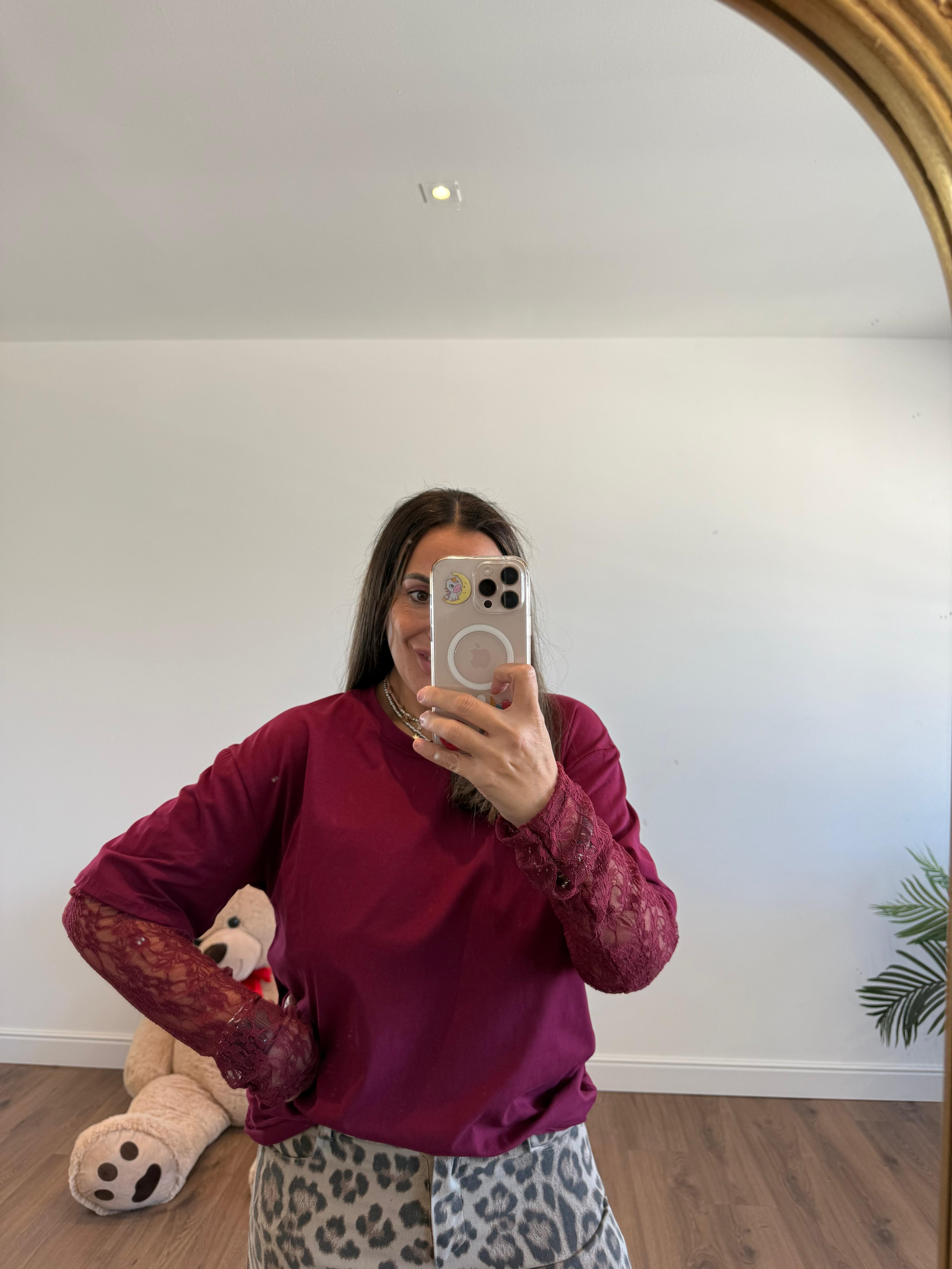 MAGLIA MANICHE DI PIZZO 302250 NEW