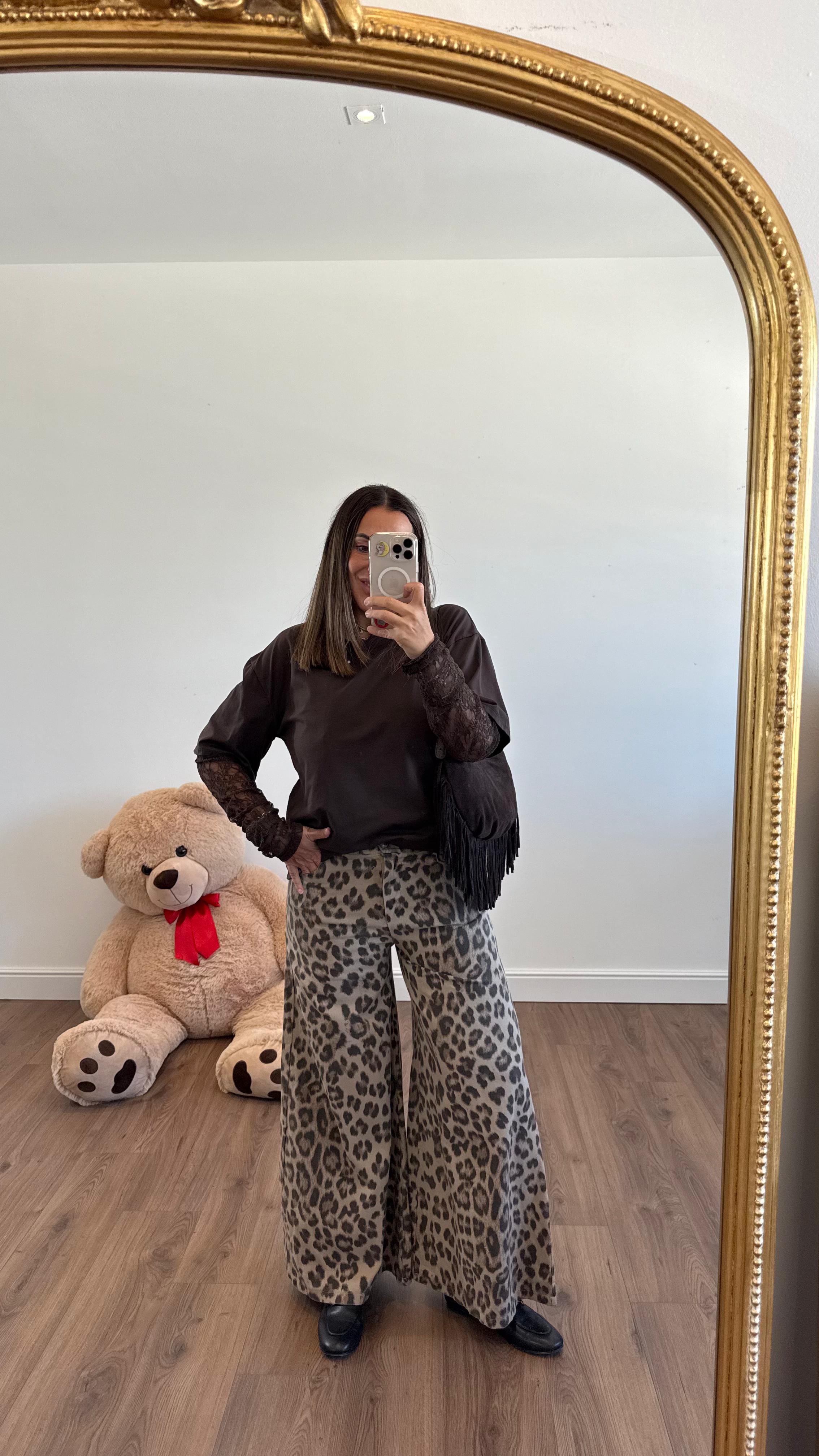 JEANS LEOPARDATO 3388 NEW