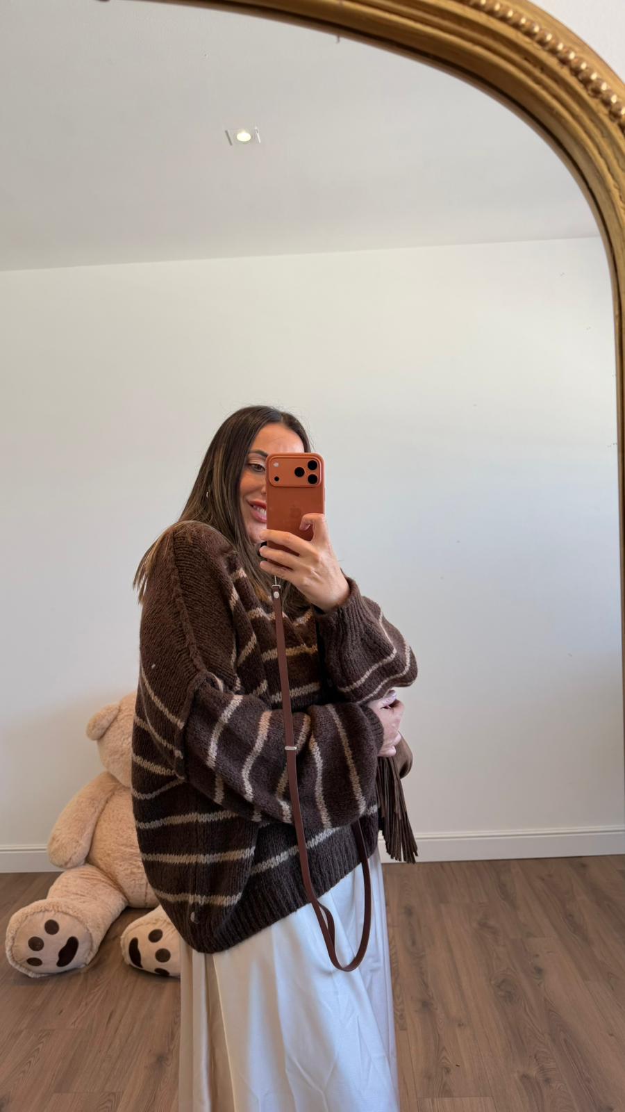 MAGLIONE A RIGHE B27008 NEW