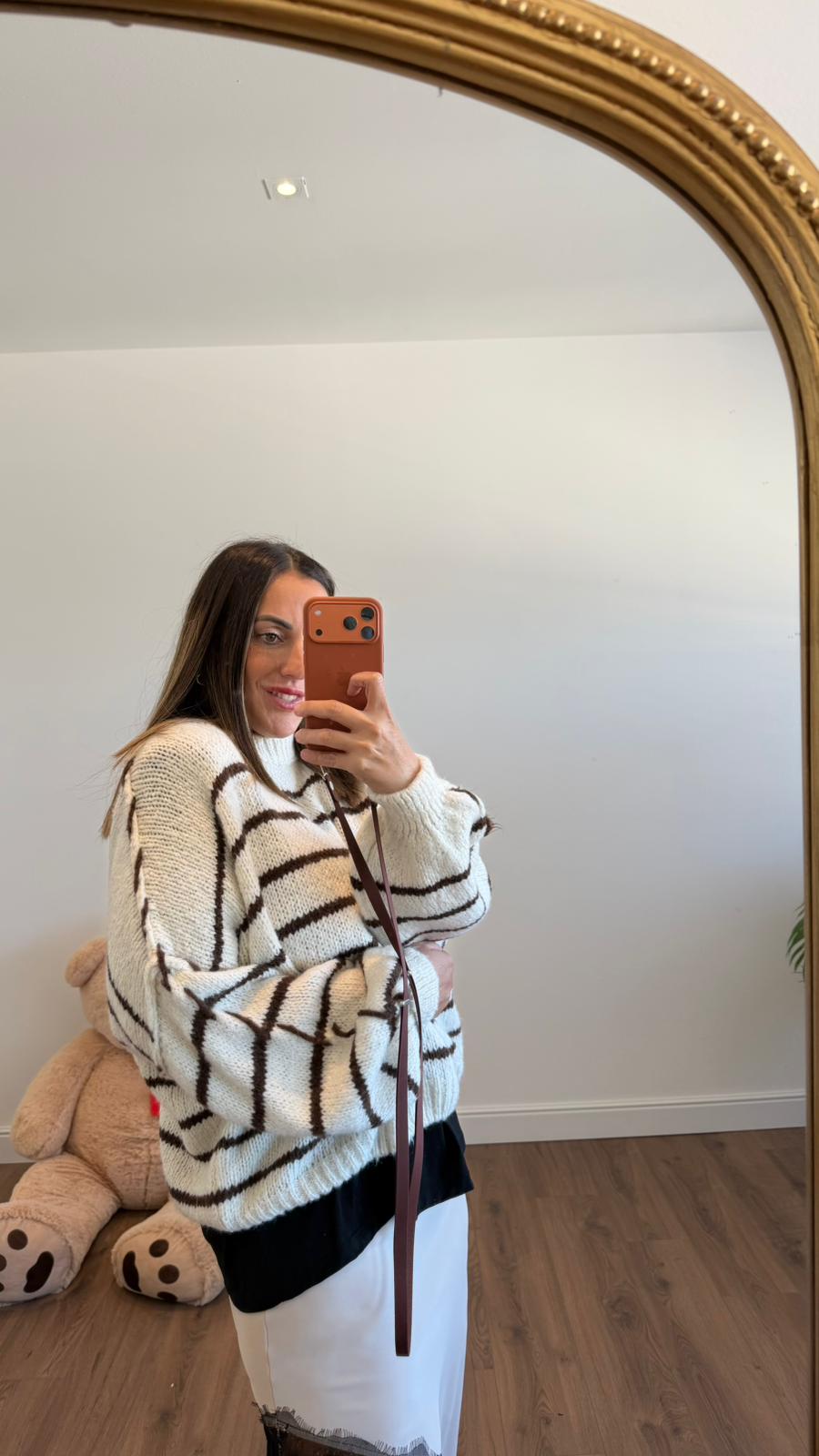 MAGLIONE A RIGHE B27008 NEW