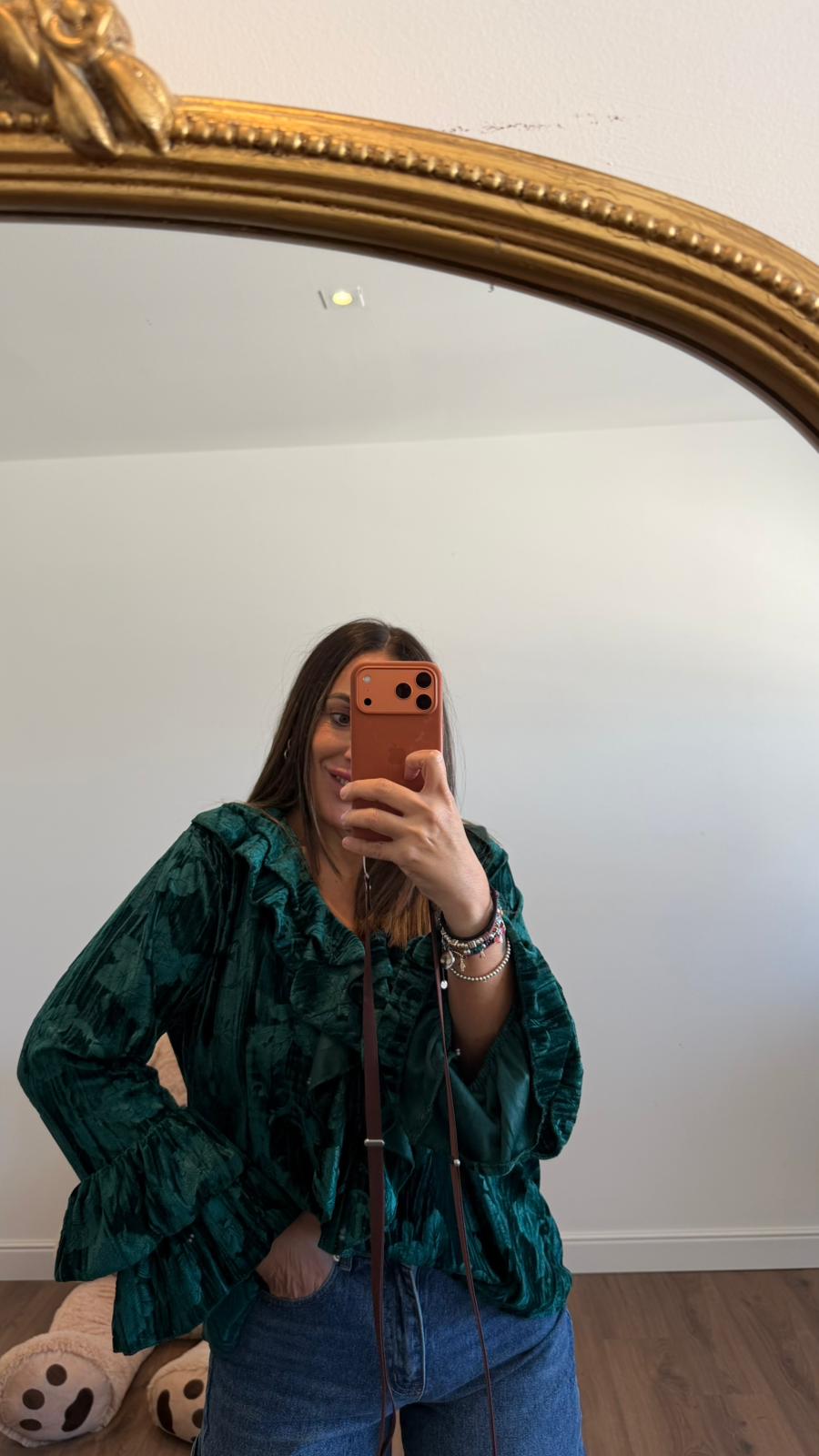 BLUSA IN VELLUTO 118981 NEW