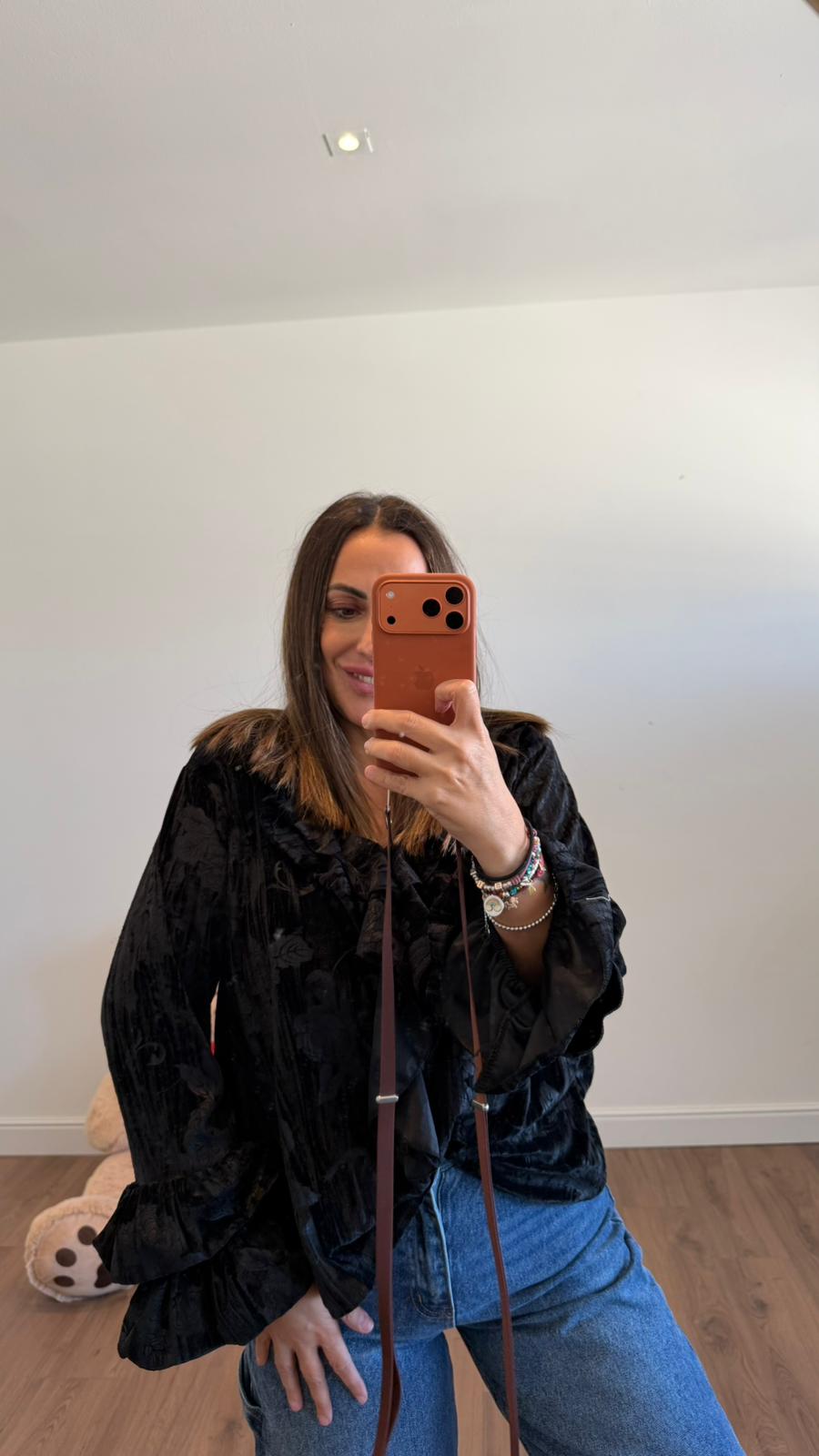 BLUSA IN VELLUTO 118981 NEW