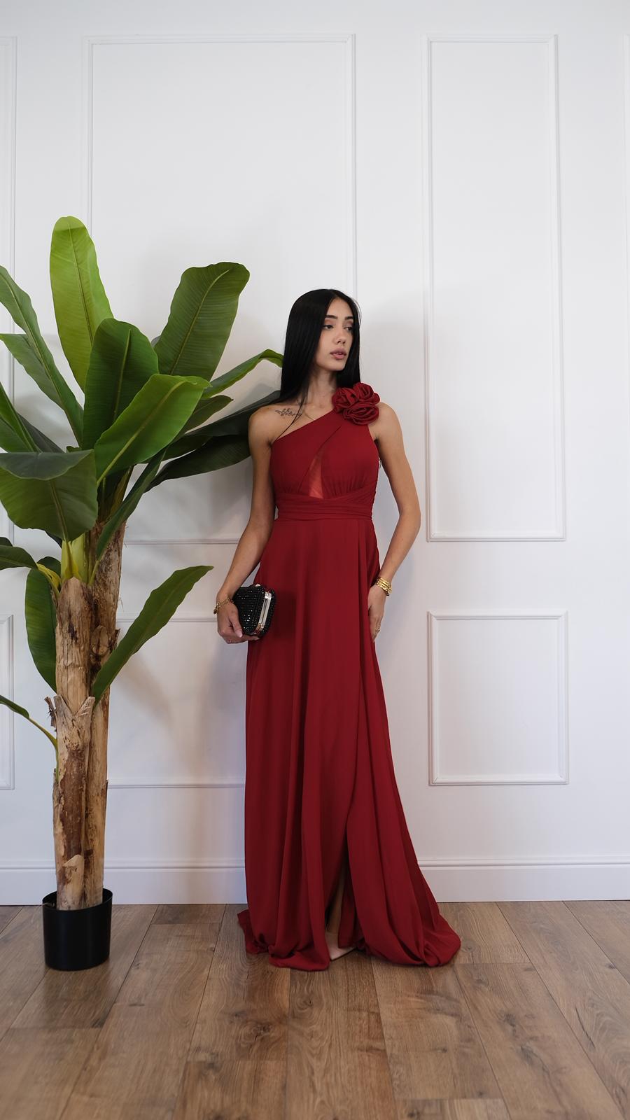 ABITO LUNGO ROJO 25128 NEW