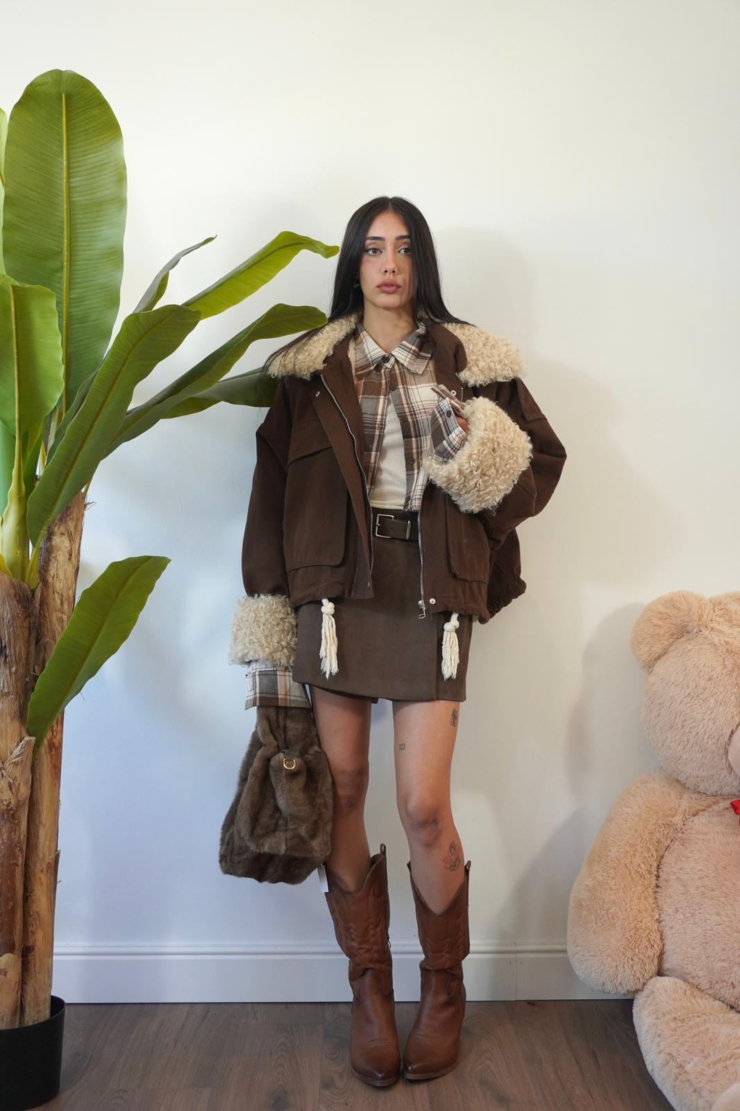 GIACCA CON PELO VJ12156 NEW