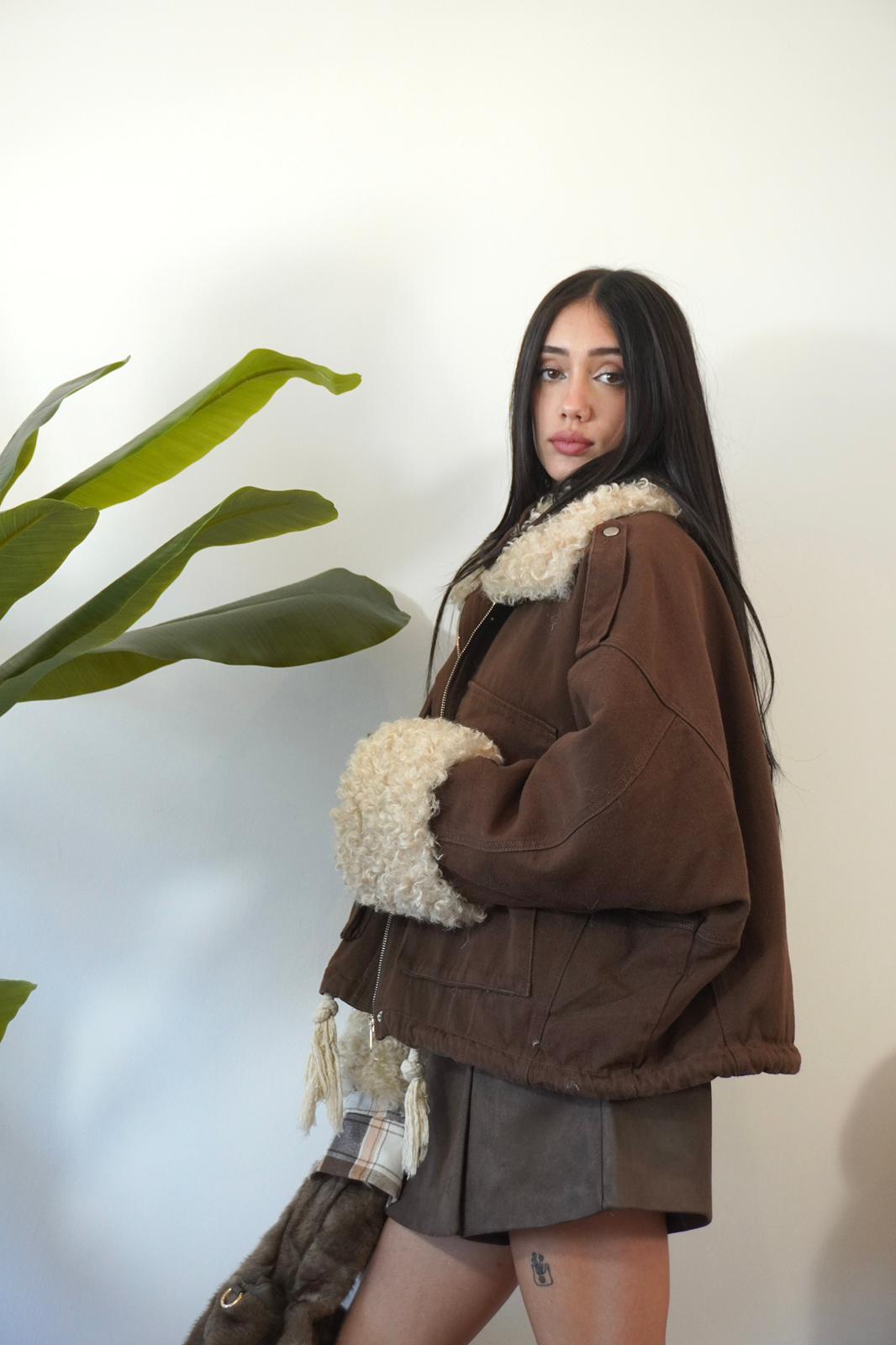 GIACCA CON PELO VJ12156 NEW