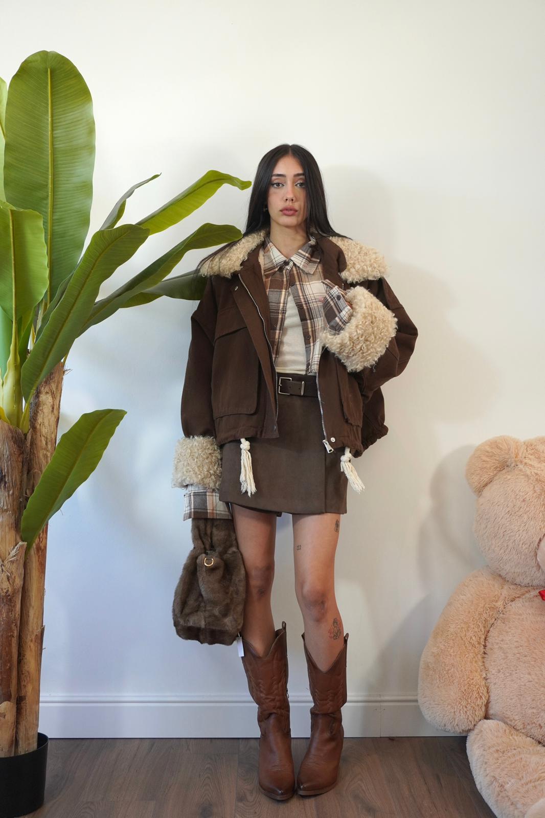 GIACCA CON PELO VJ12156 NEW