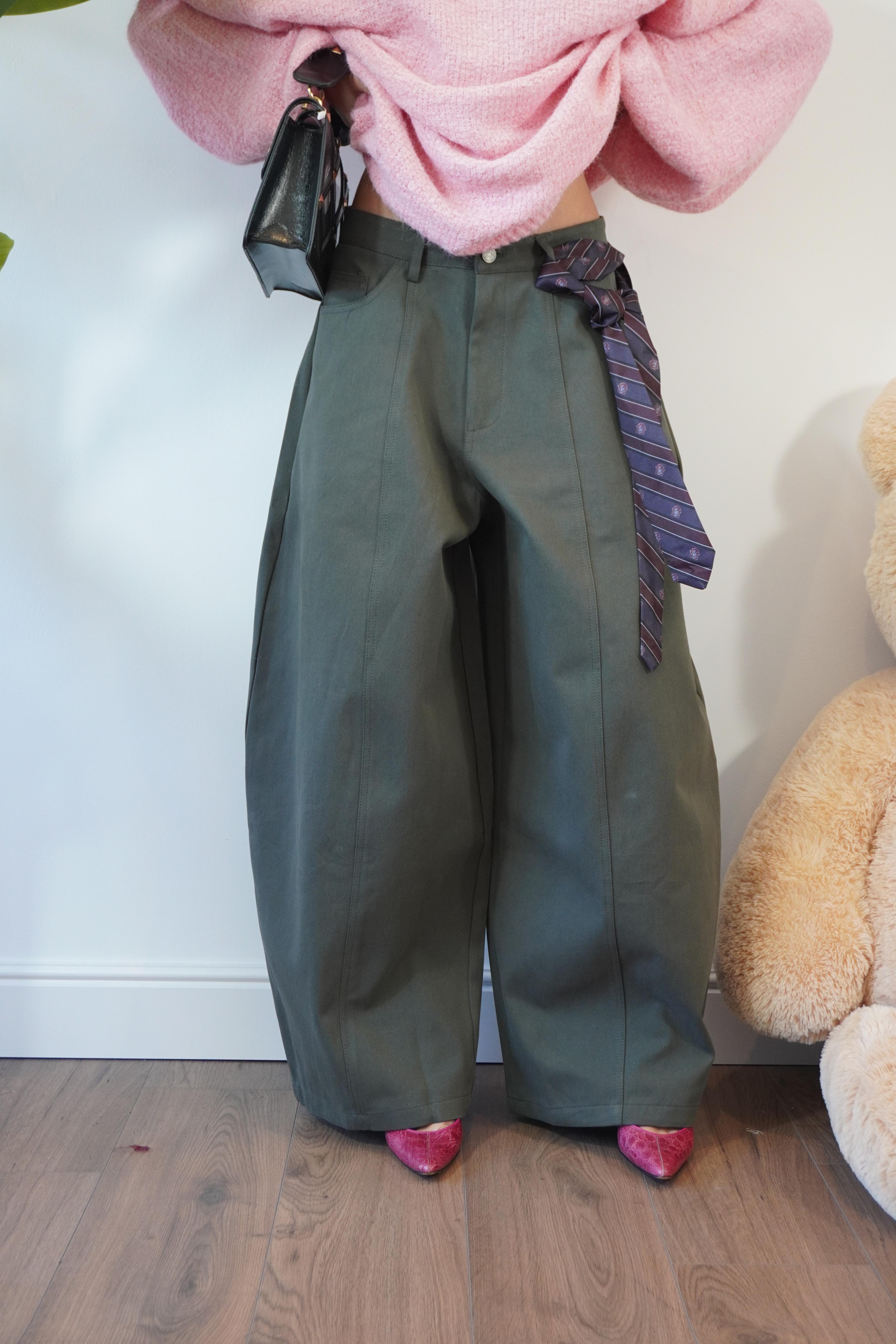 PANTALONE VERDE W45597 NEW