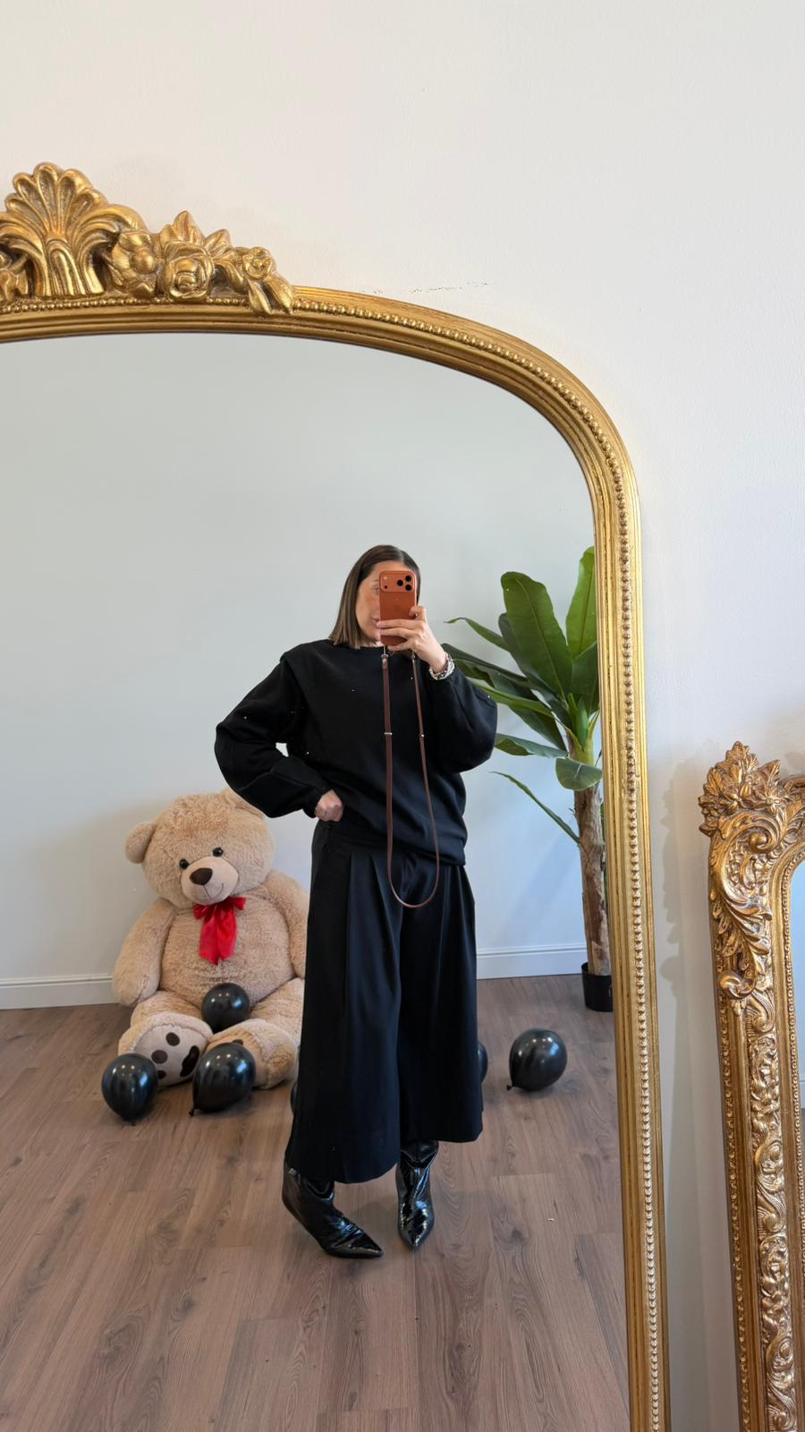 PANTALONE NERO 15481 NEW