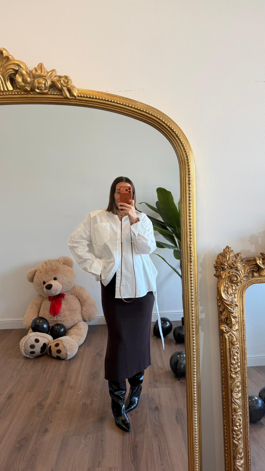 CAMICIA BIANCA SPALLOTTE W43078 NEW