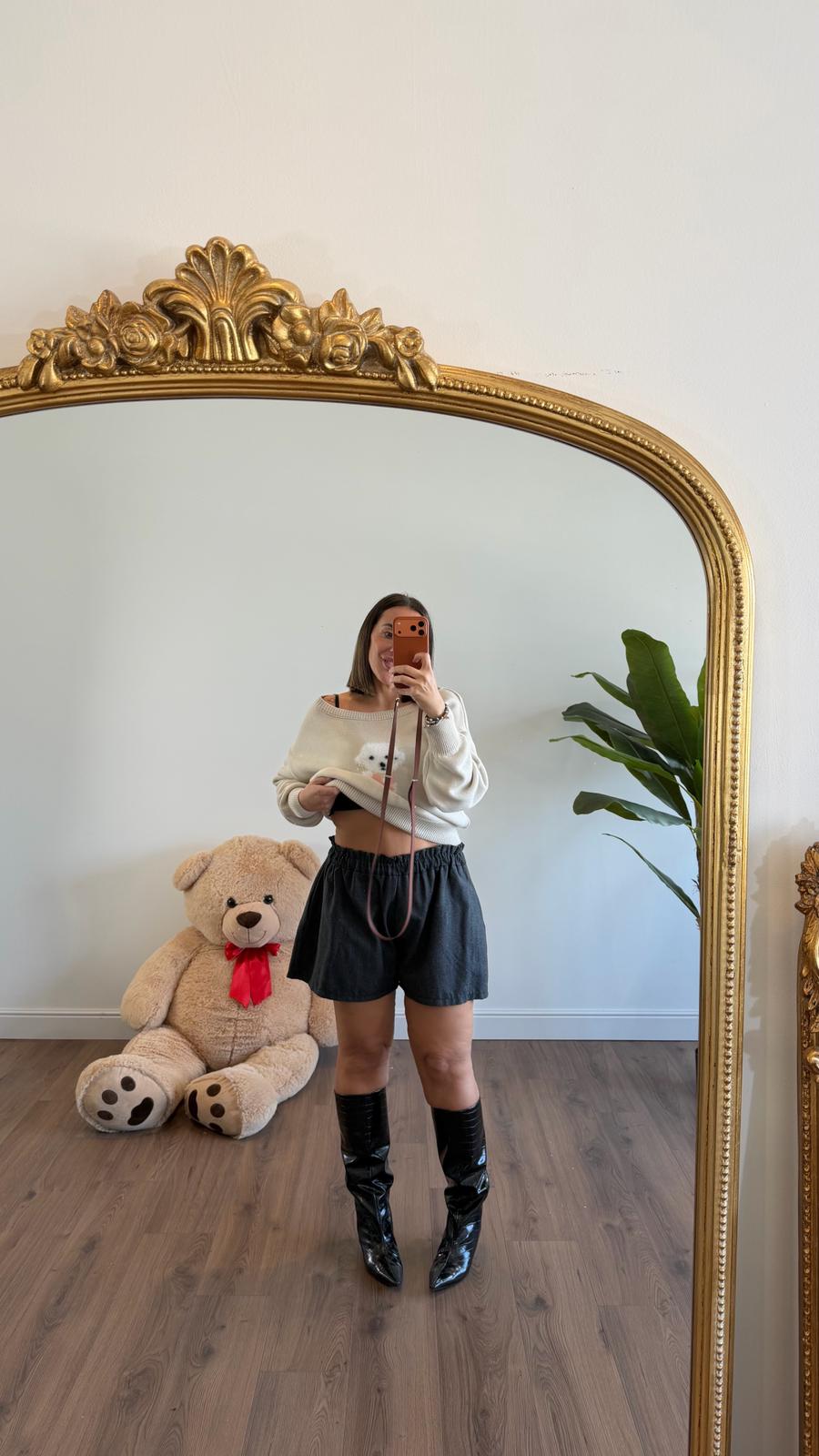 PANTALONCINO GRIGIO 3928 NEW