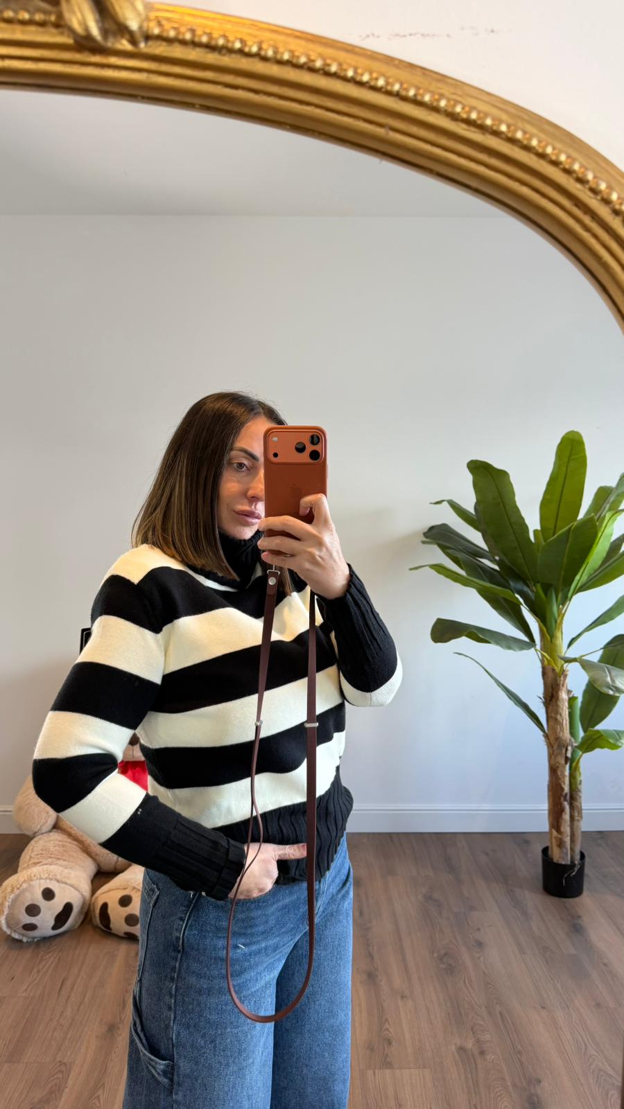 MAGLIONE DOLCEVITA A RIGHE FREDDY 8129