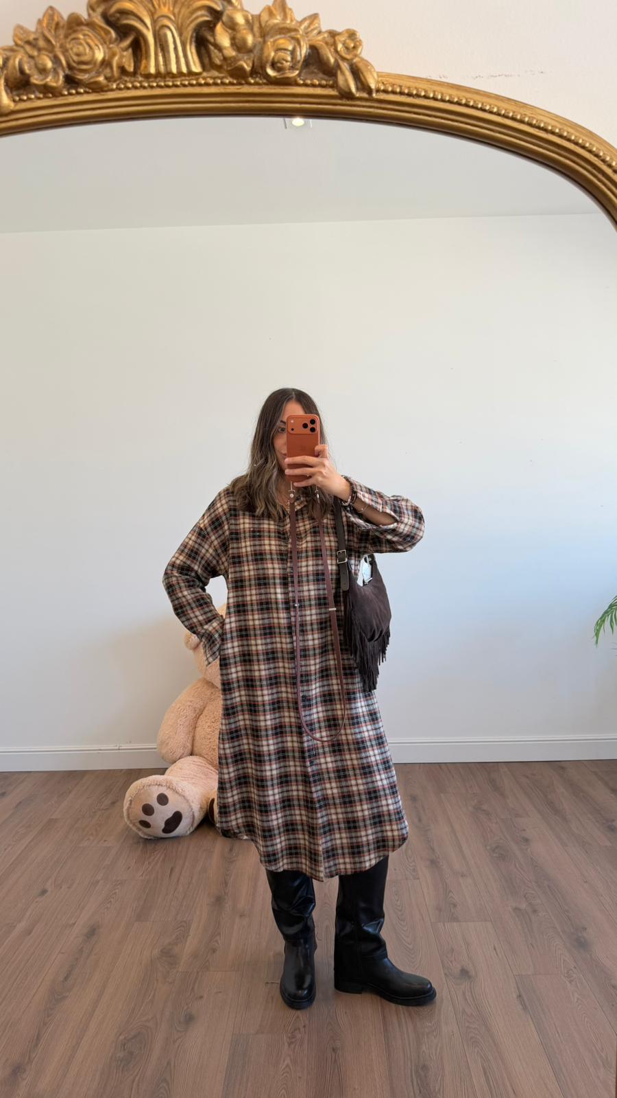 MAXI ABITO A CAMICIA C3179 NEW