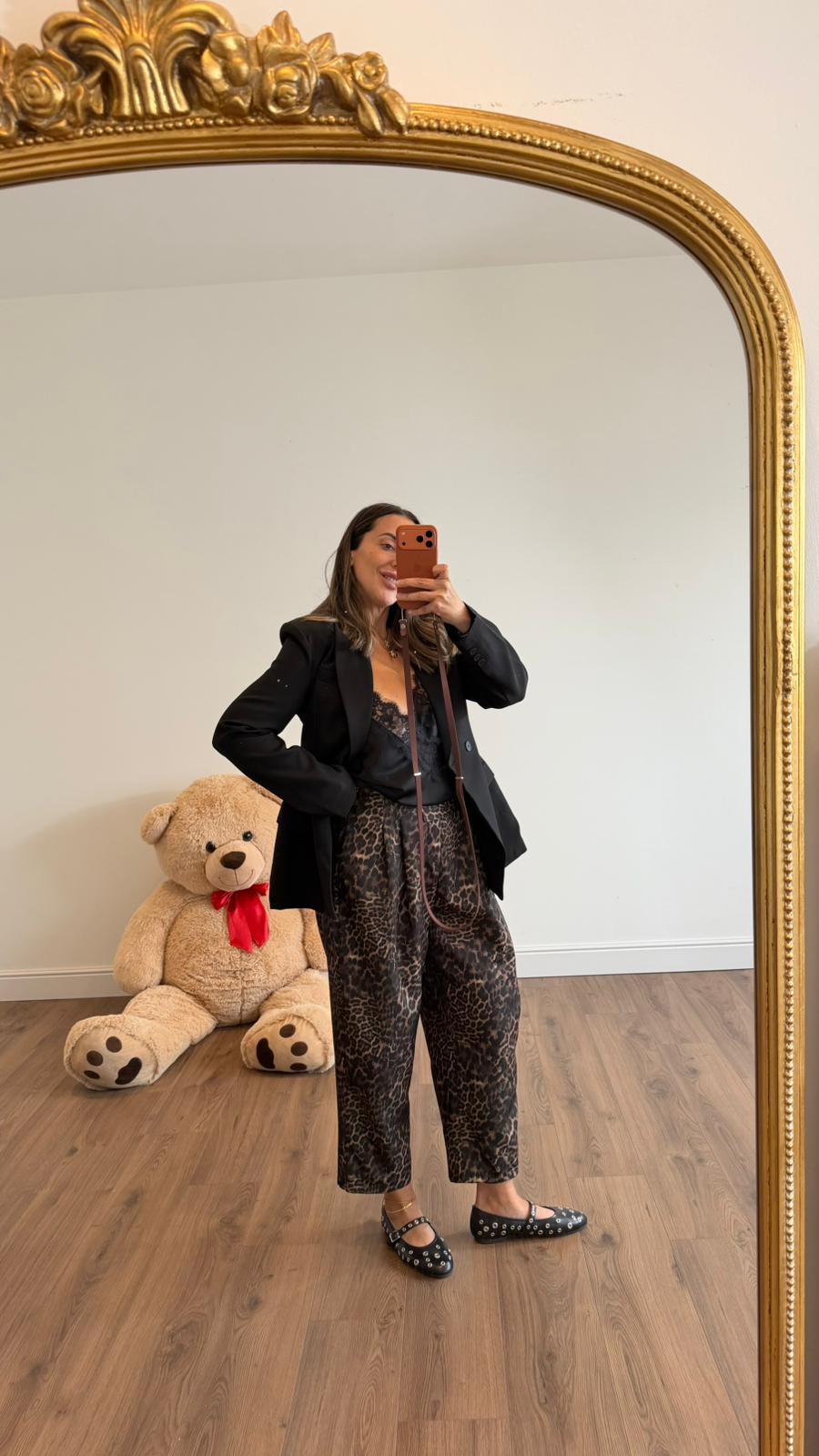 PANTALONE LEOPARDATO M12671 NEW